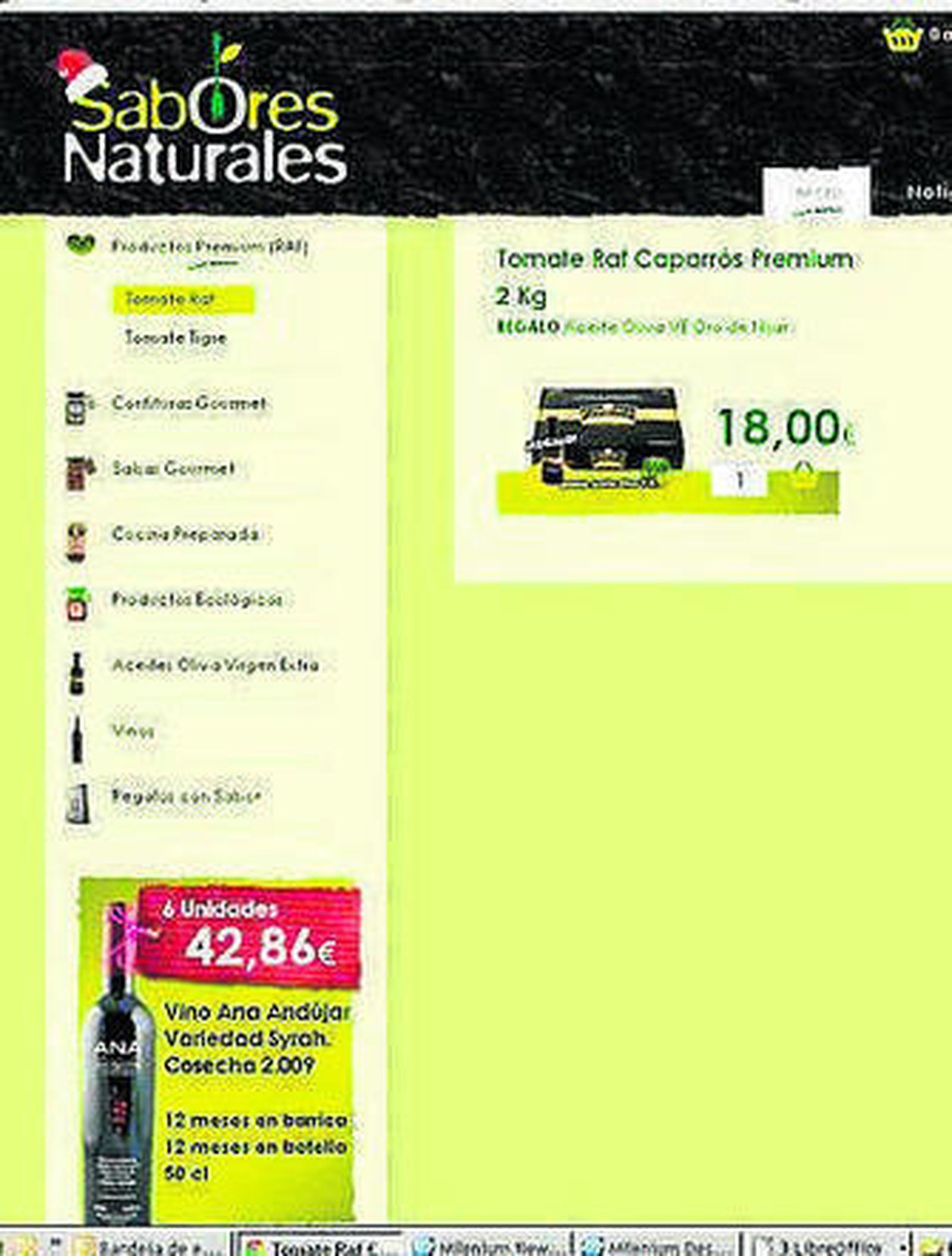 Grupo Caparrós vende su raf online.