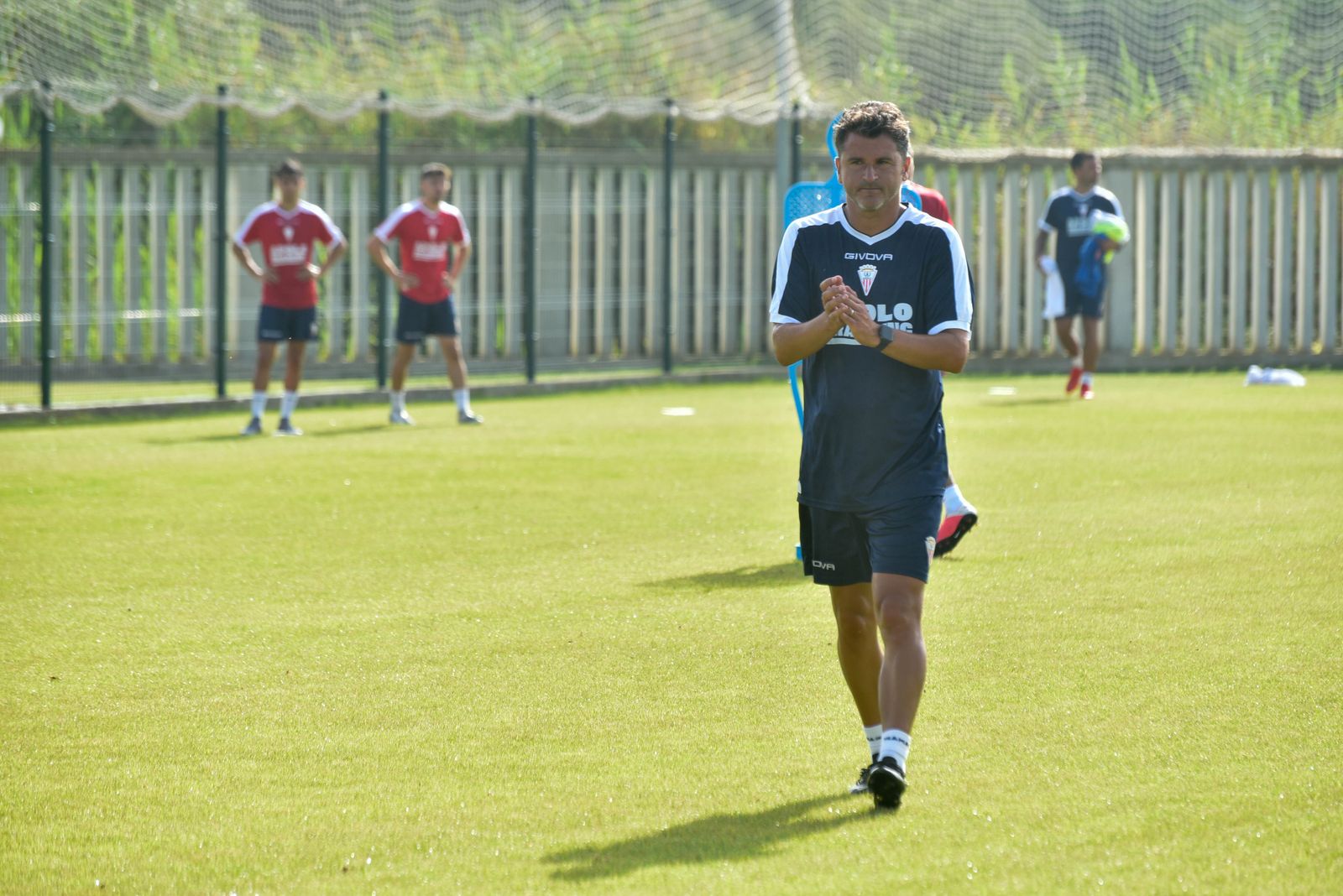 Ania, durante un entrenamiento en la Pradera.