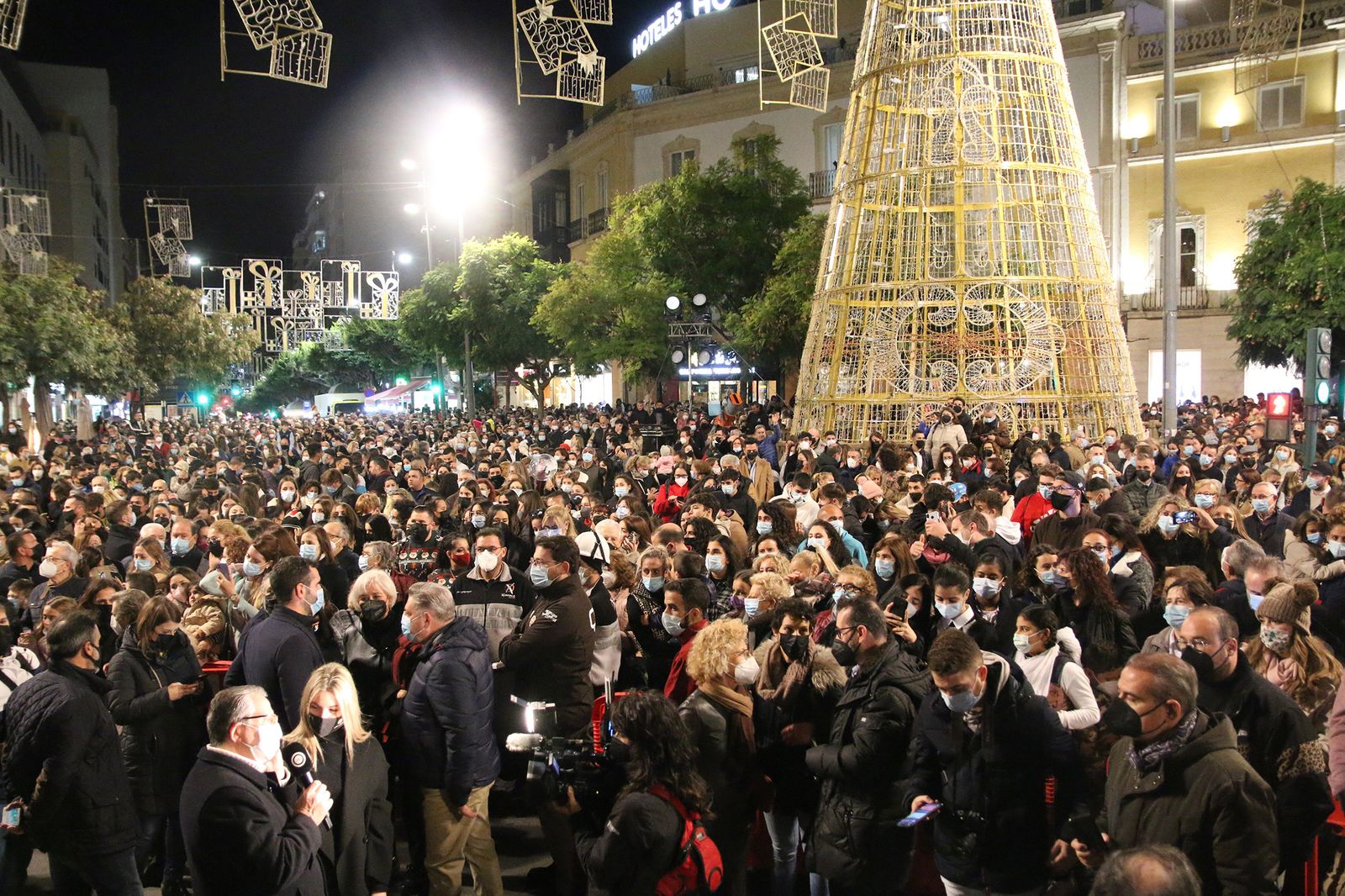 Las imágenes del encendido del alumbrado navideño