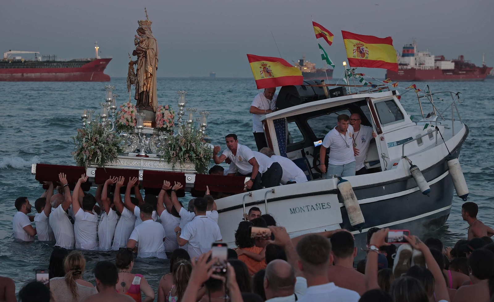 Fotos de la procesión de la Virgen del Carmen en Palmones