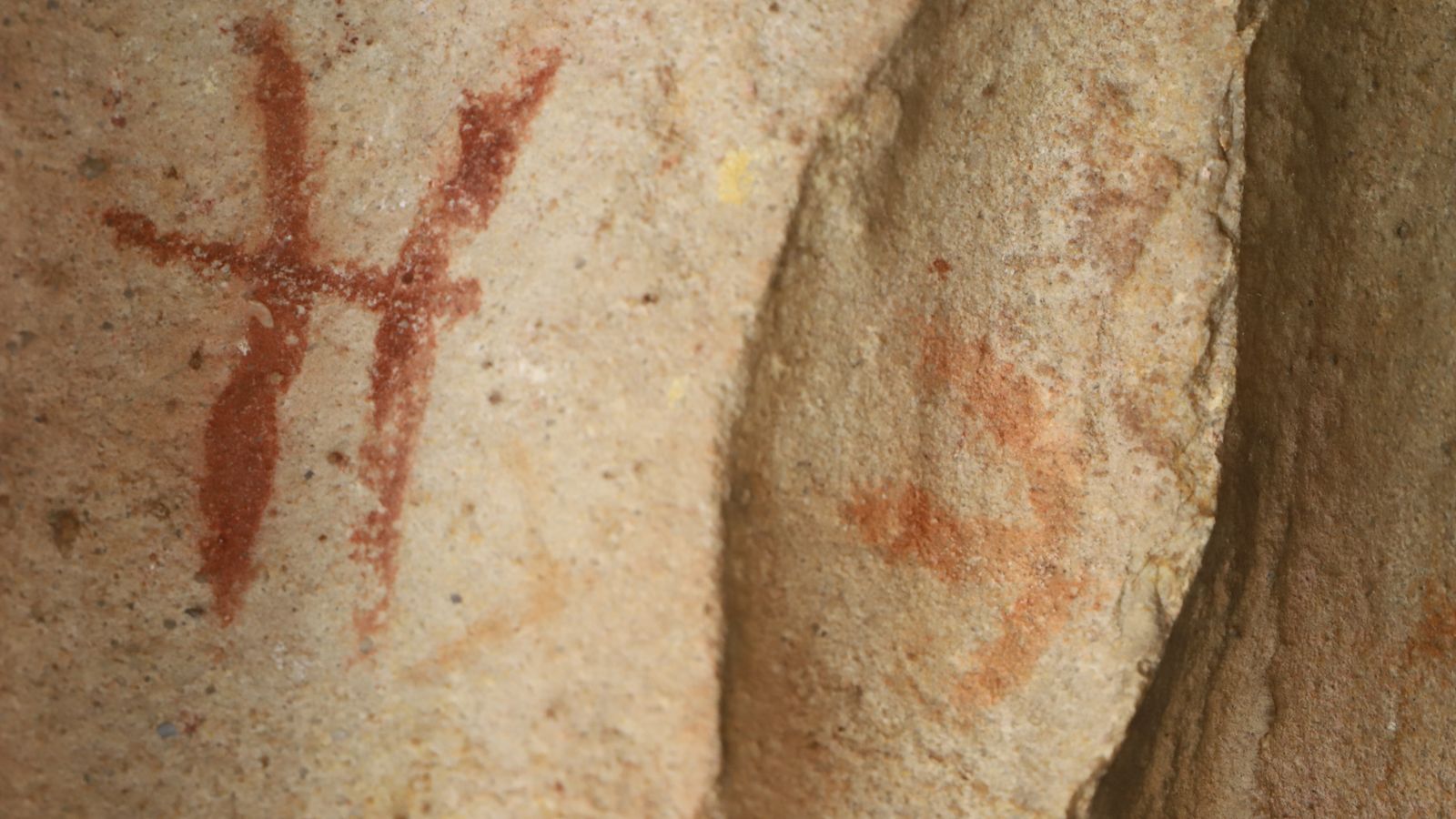 Figuras en el yacimiento descubierto.