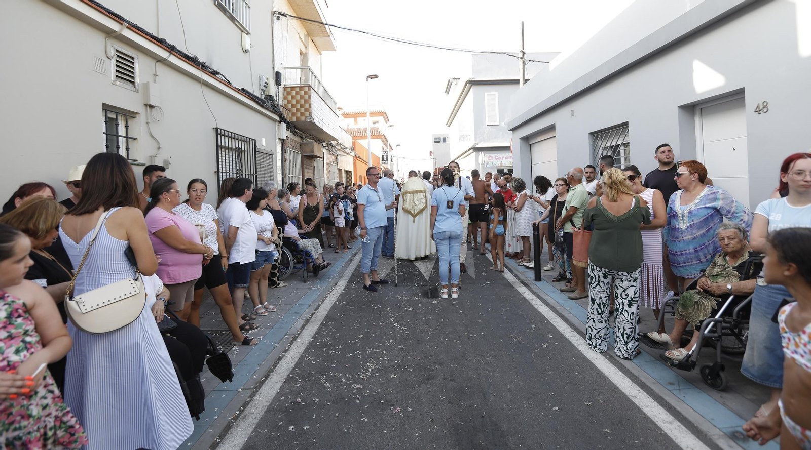 Procesión de la Virgen del Carmen de la iglesia de la Atunara en La Línea