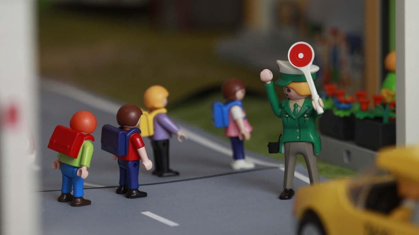 Las fotos de la exposición de las figuras de Playmobil