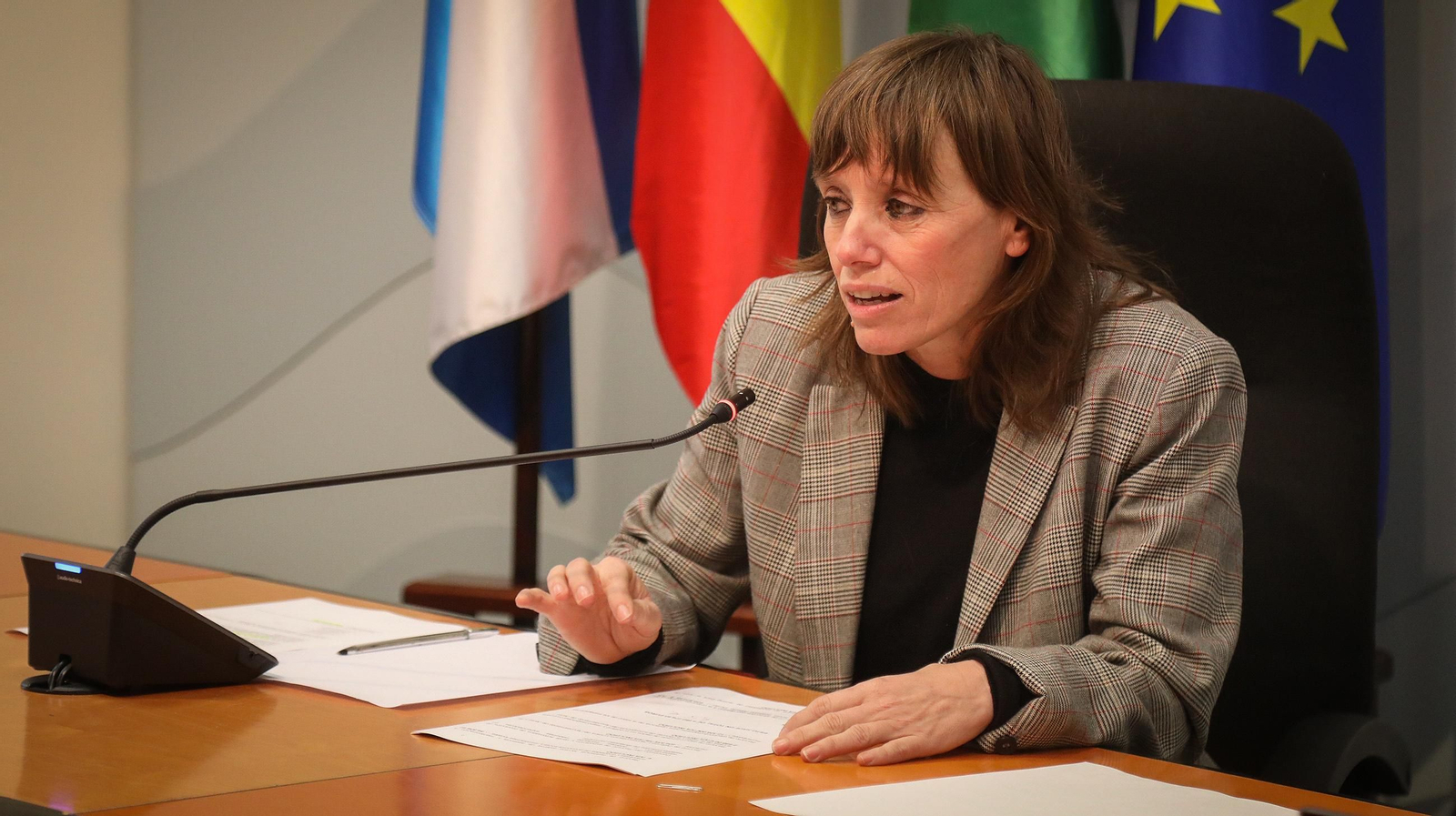 Laura Álvarez, durante su comparecencia este lunes.