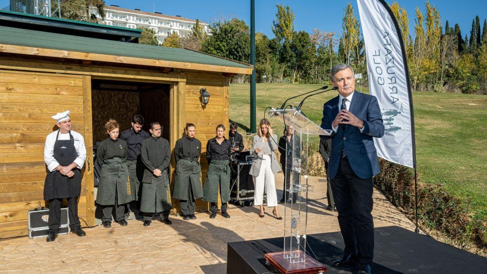 Un momento durante la inauguración.