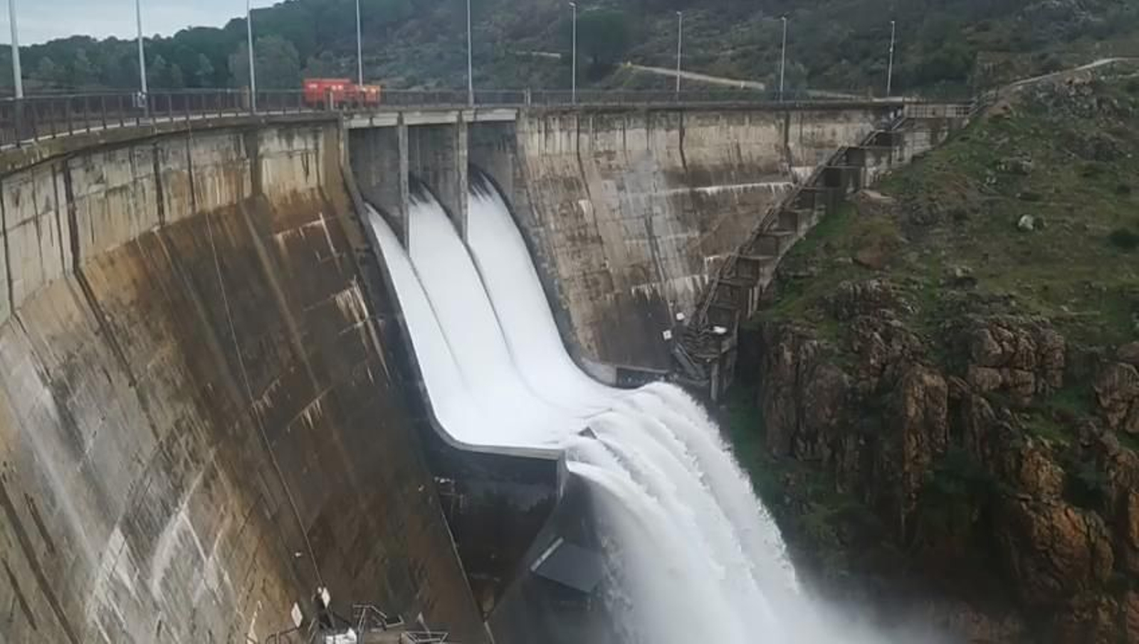 Sotiel-Olivargas ya desembalsa agua tras las últimas lluvias