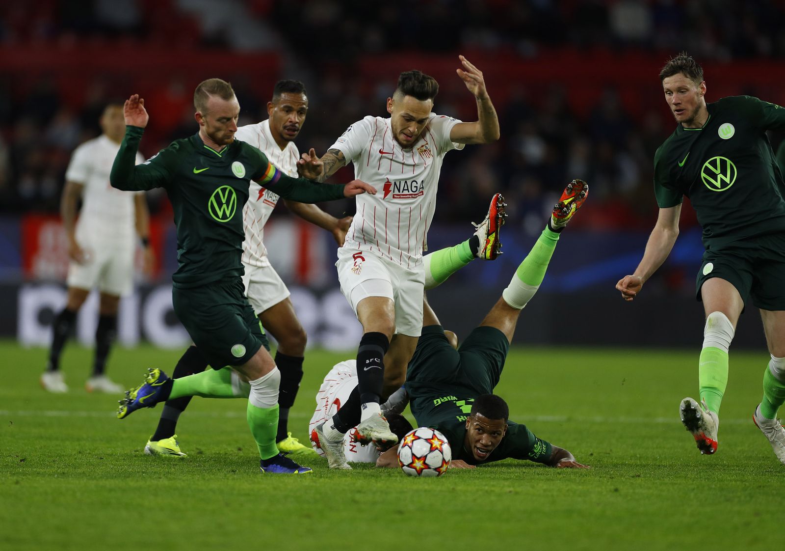 Las imágenes del Sevilla-Wolfsburgo