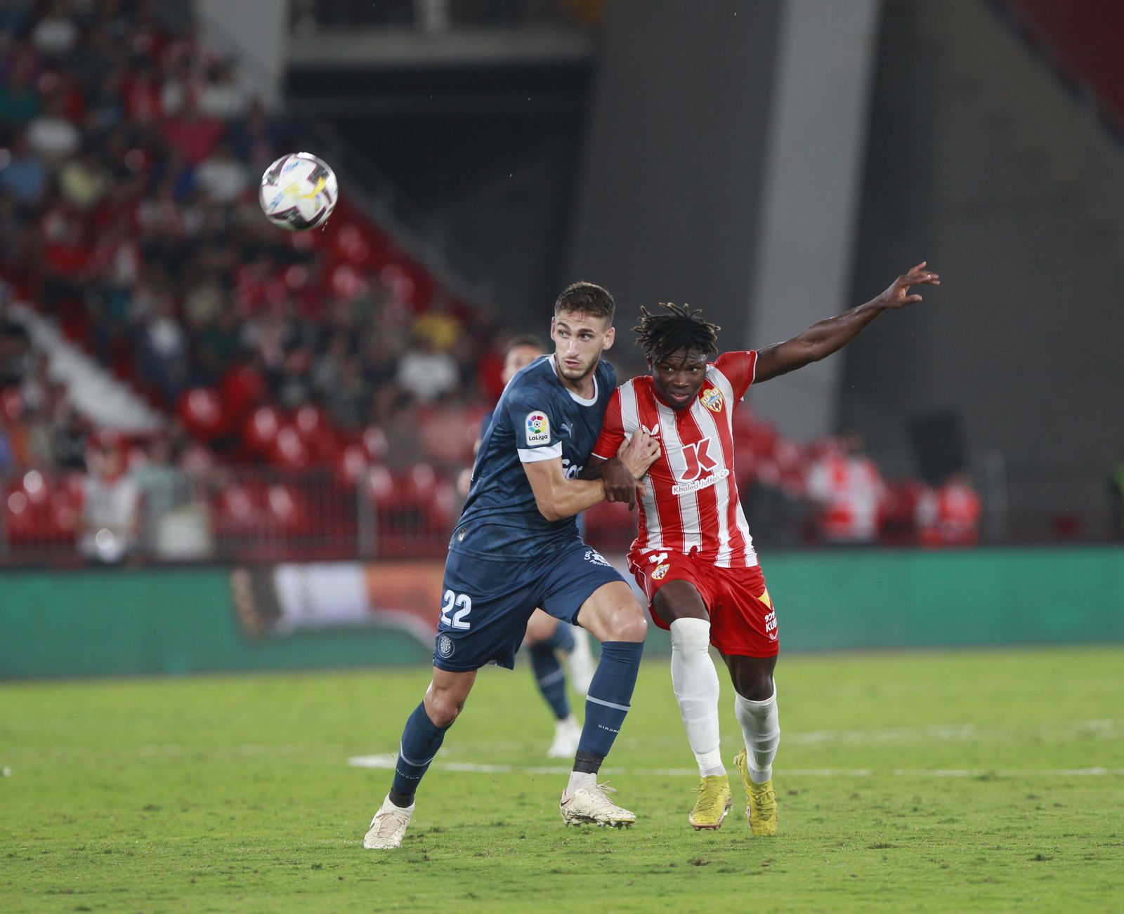 Imágenes del partido de fútbol U.D. Almería-Girona F.C.