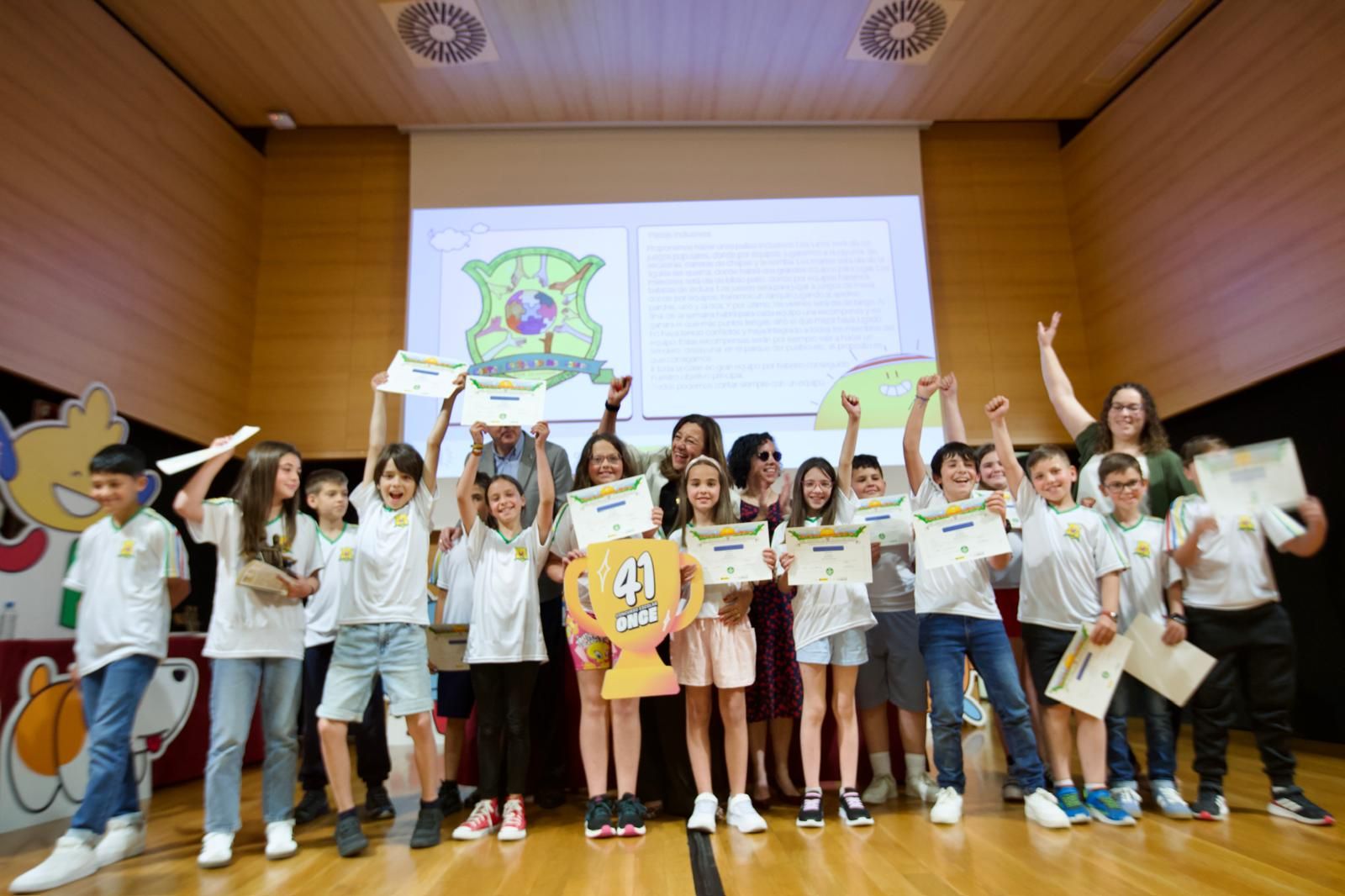 Los ganadores del concurso organizado por la ONCE.