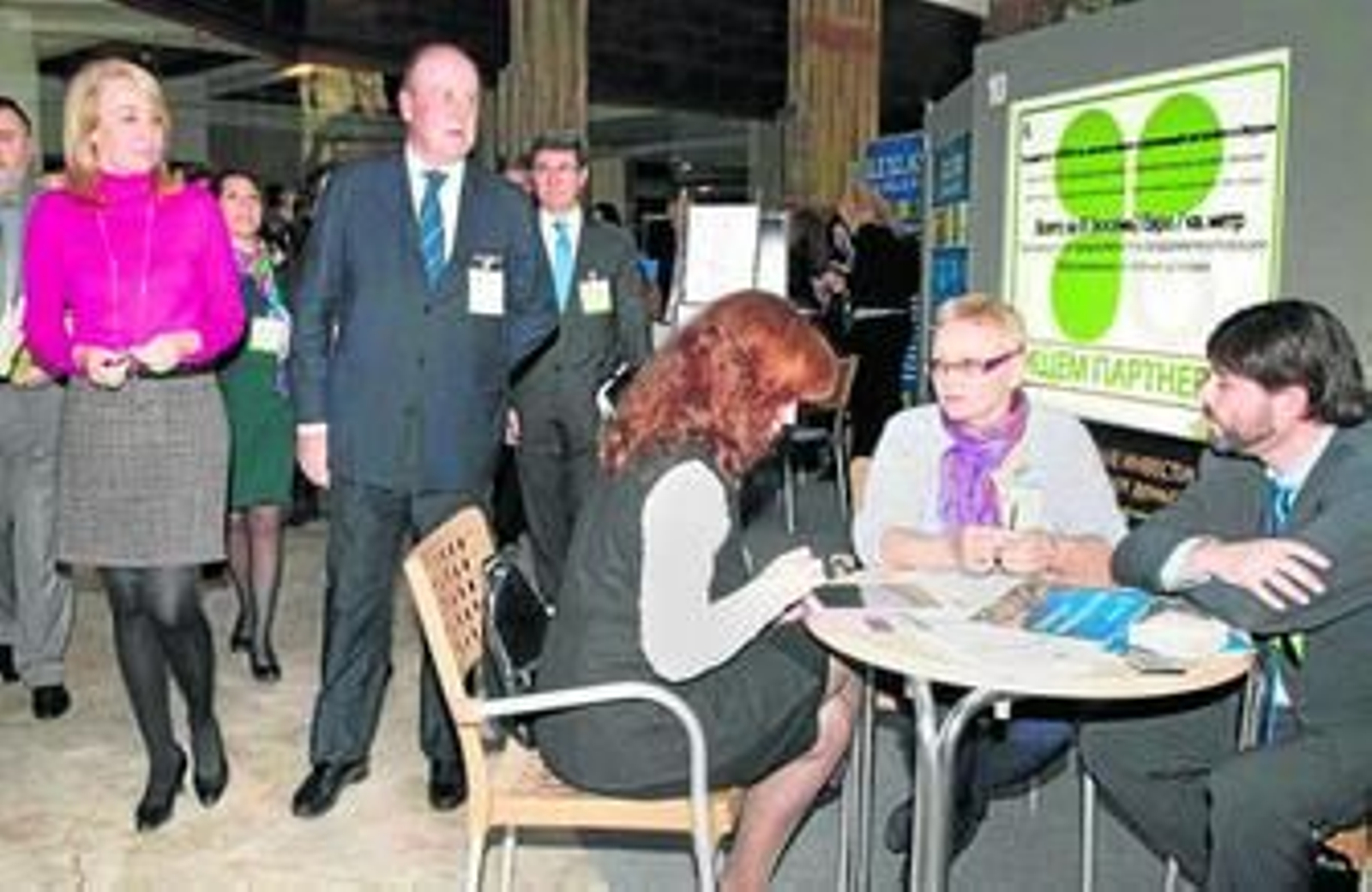 Responsables del 'Russian Meeting Point' que se celebra en Benalmádena.