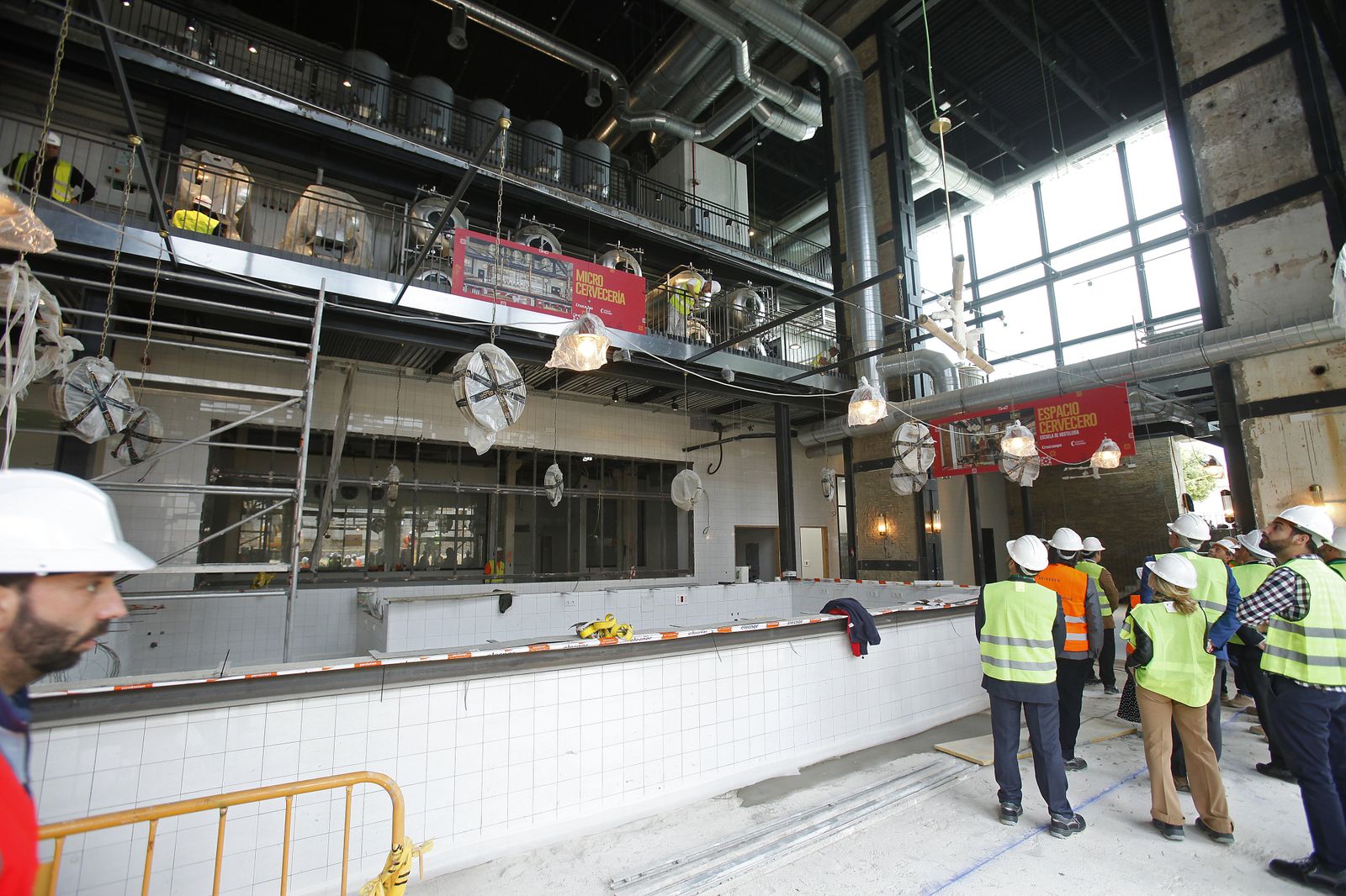 Obras en la "nueva" fábrica de Cruzcampo