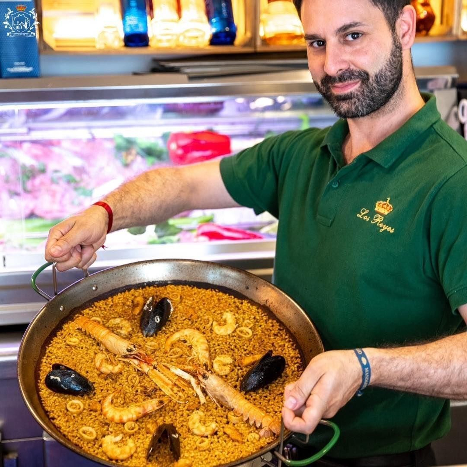 Paella del restaurante 'Los Reyes' en Málaga