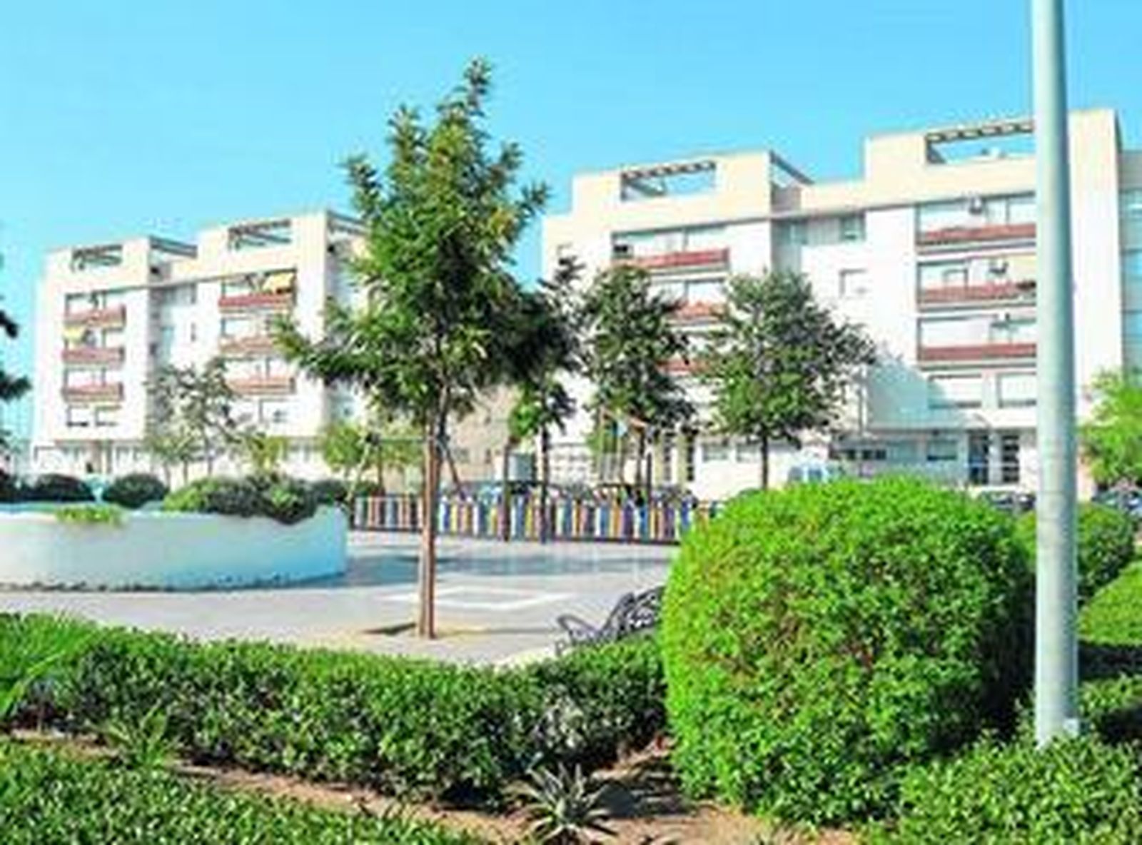 Vista de la plaza José Redondo, en la barriada Virgen del Carmen.