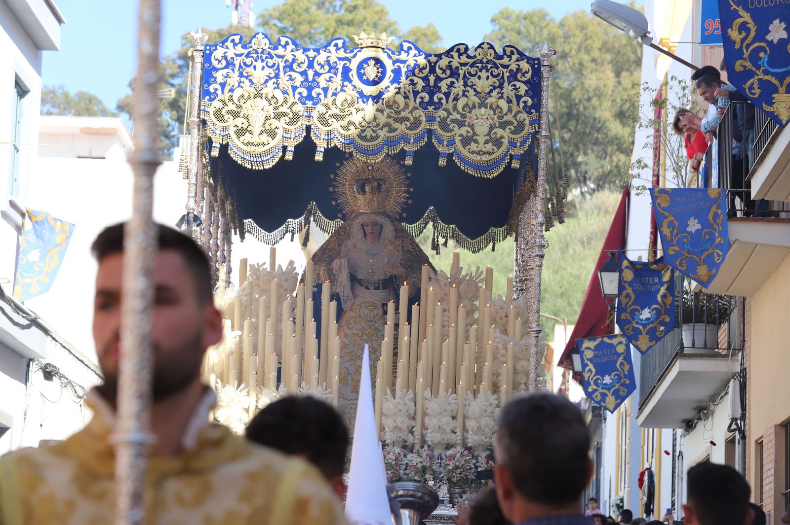 Imágenes de la procesión de la hermandad de la Lanzada de Huelva