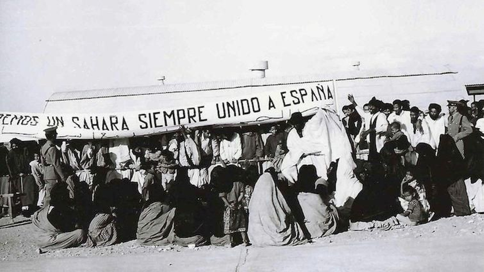 Manifestación pro española en el Sahara.
