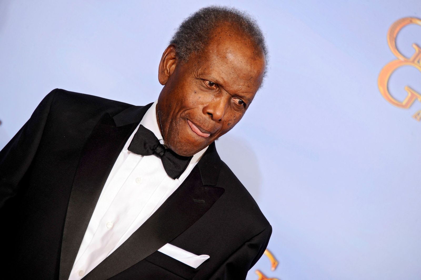 Sidney Poitier, en los Globos de Oro de 2012.