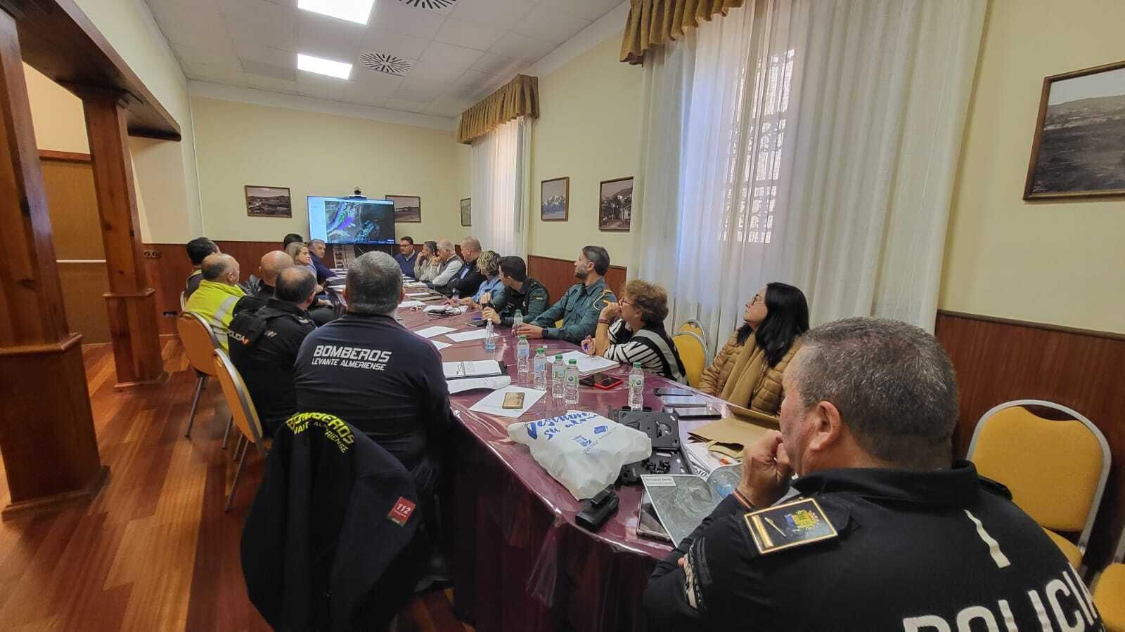 Reunión celebrada hoy para preparar la seguridad en el simulacro de Villaricos.