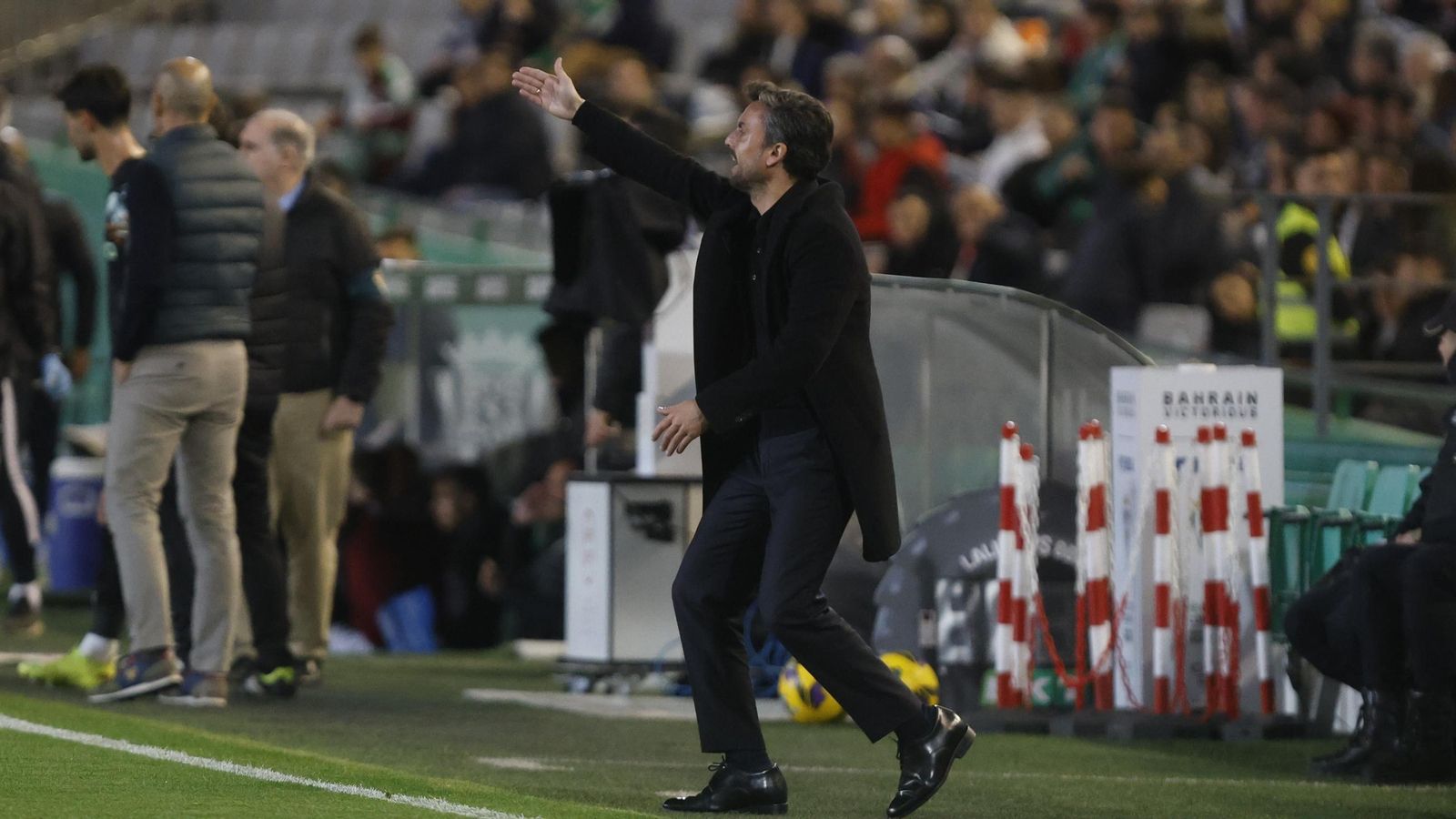 Rubén Albés, candidato a asumir el banquillo del Real Valladolid, en su última visita a El Arcángel.