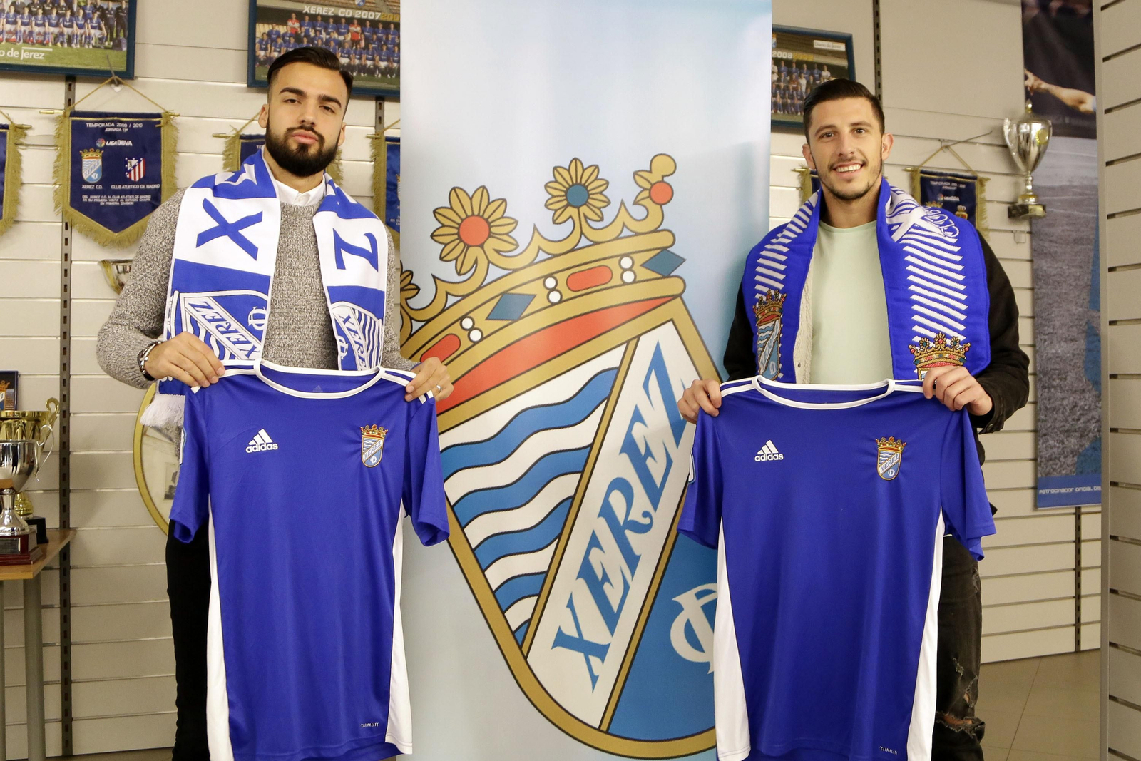 Yeray Morales, en su presentación con el Xerez CD.