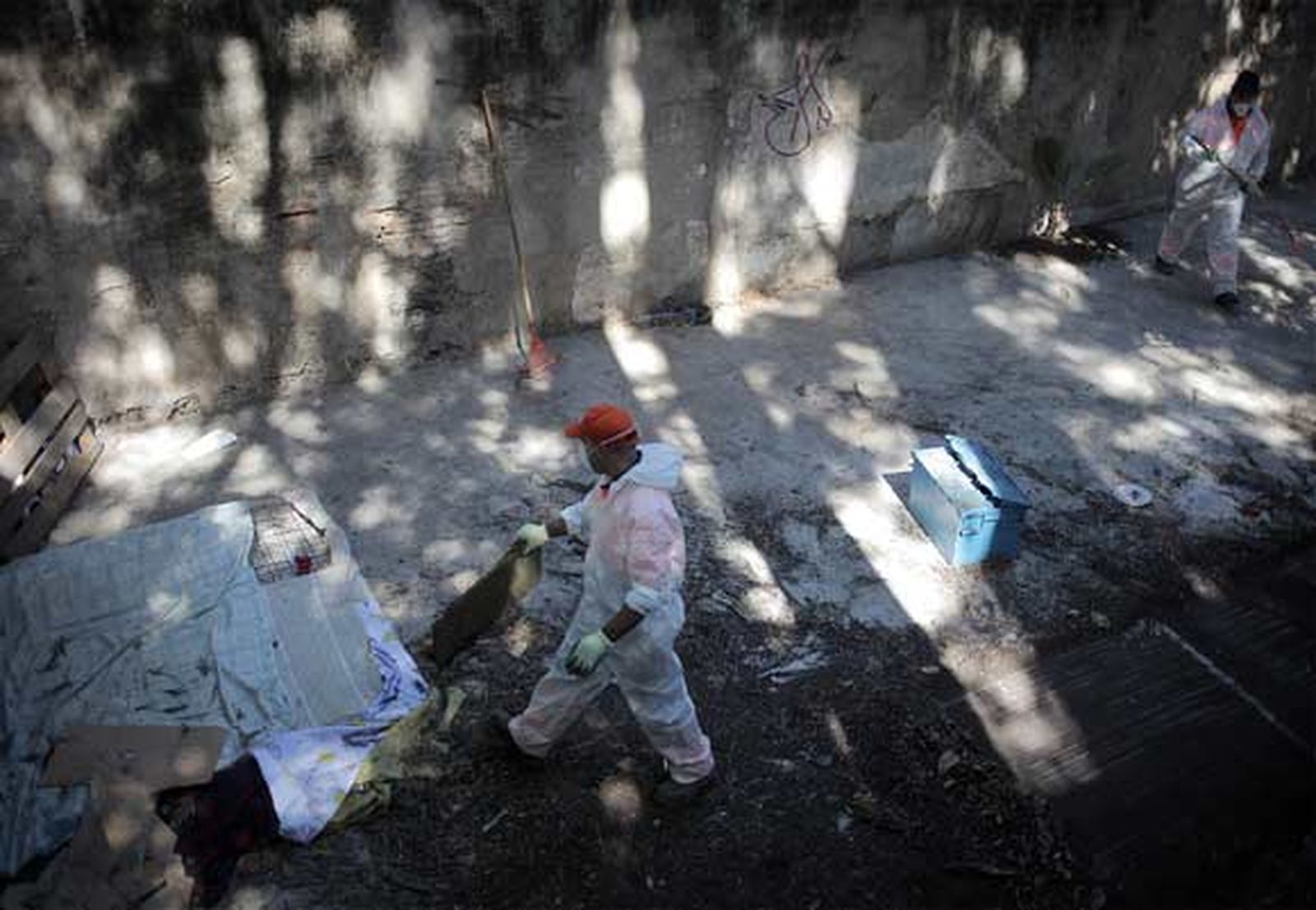 Desmantelado el asentamiento de los jardines del Pabellón de la Madrina