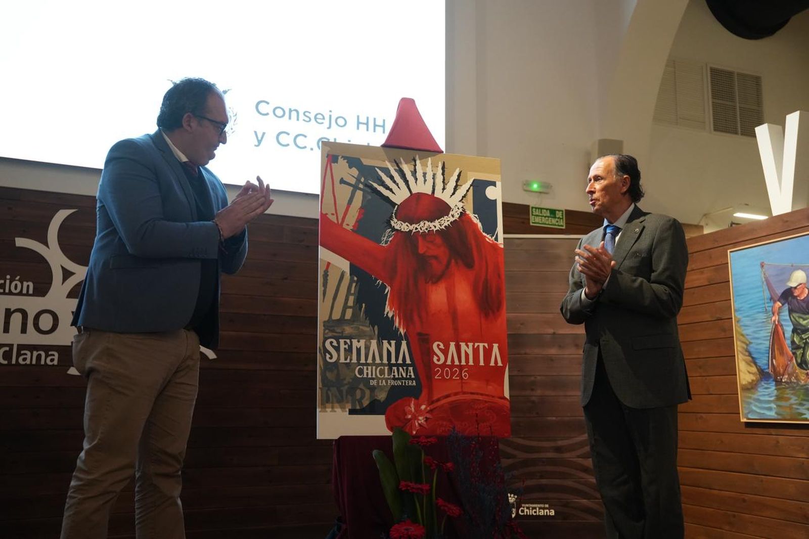 Un momento del descubrimiento de esta obra.