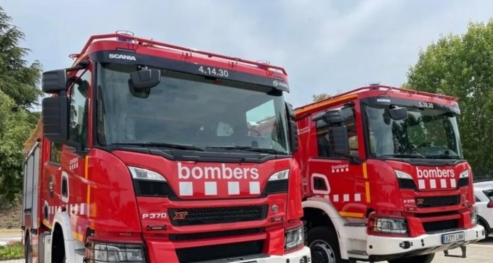 Vehículos de los Bombers de la Generalitat