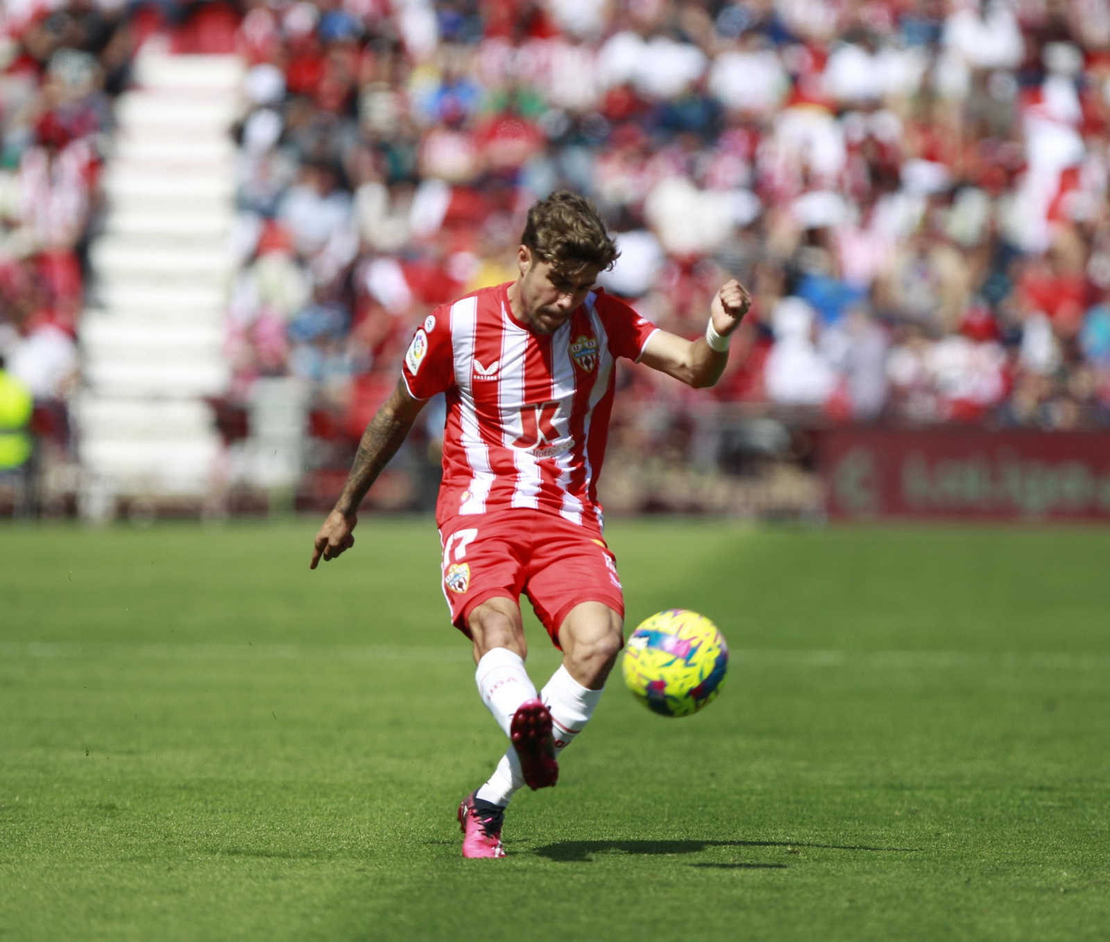 Imágenes del partido de la Liga Santander U.D. Almería-Cádiz C.F.