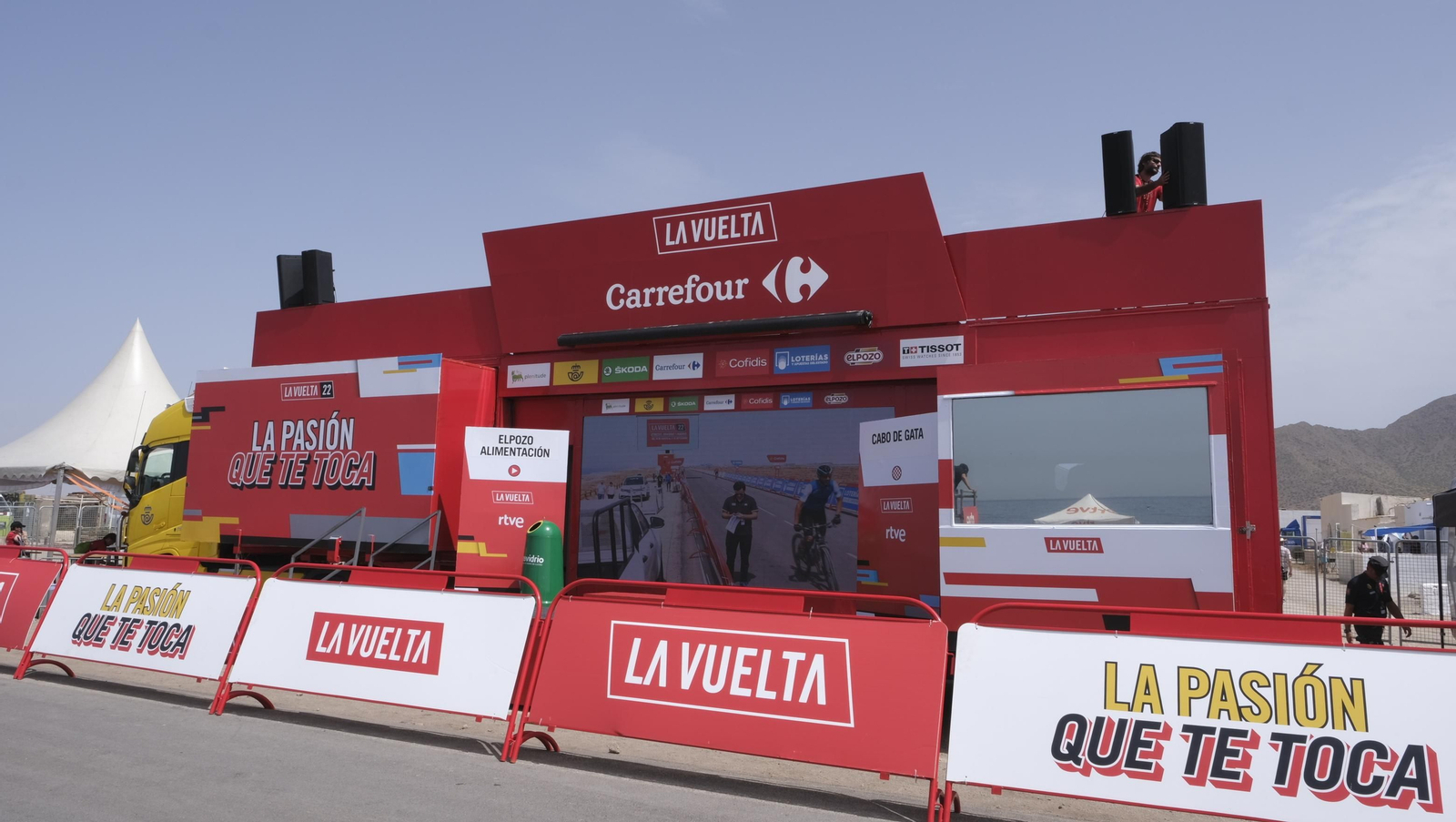 Imágenes de la etapa de la Vuelta a España con llegada en Cabo de Gata, Almería