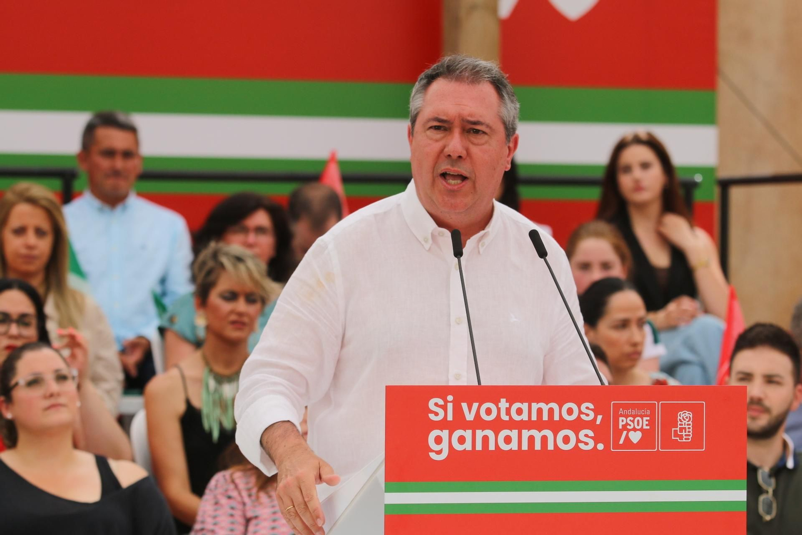 Juan Espadas comienza la campaña electoral con Pedro Sánchez, en imágenes
