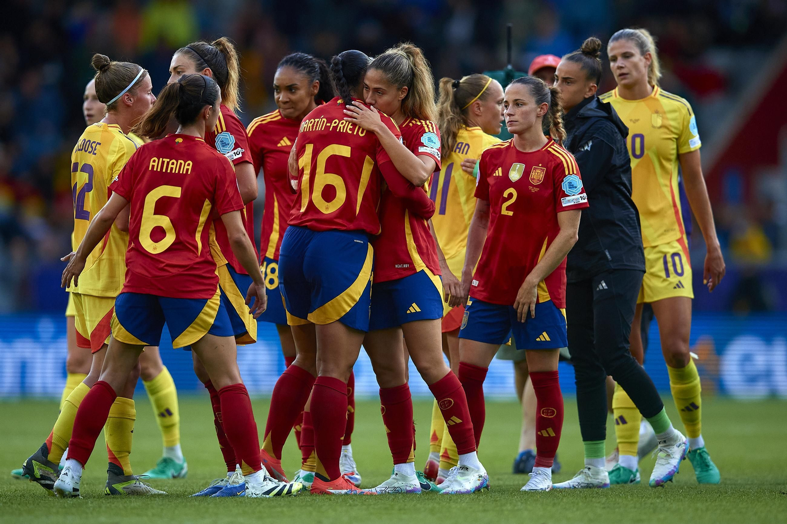 Las fotos de la goleada de España sobre Bélgica en la Eurocopa femenina