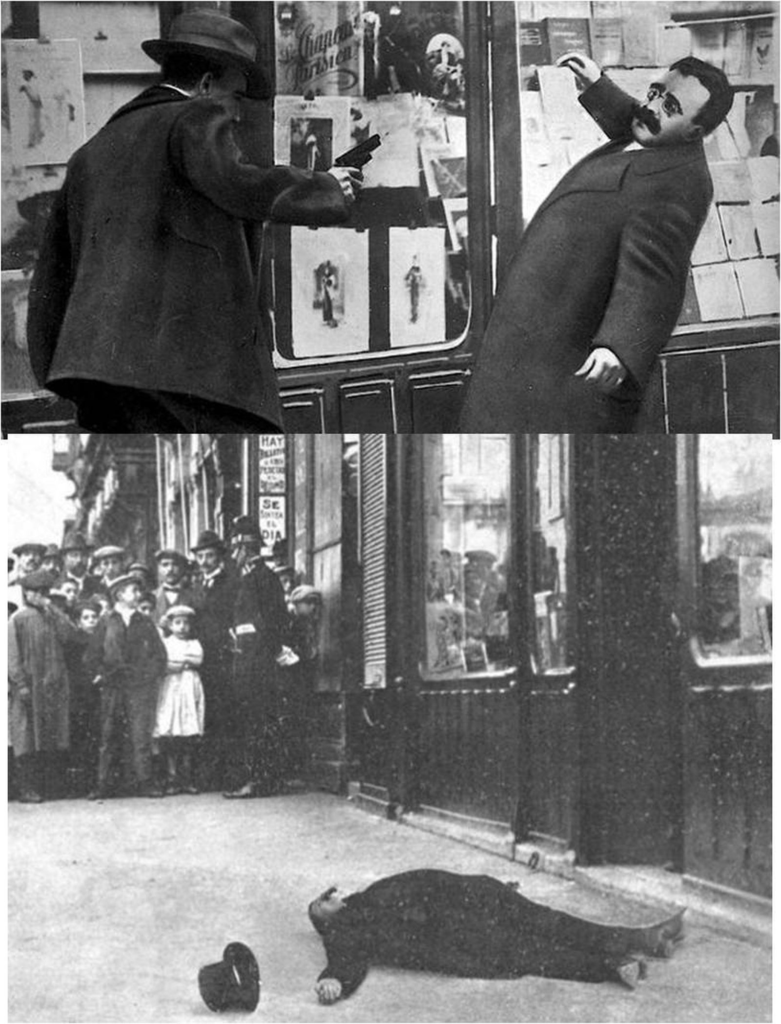 Asesinato de Canalejas frente a la Librería San Martín (1912)
