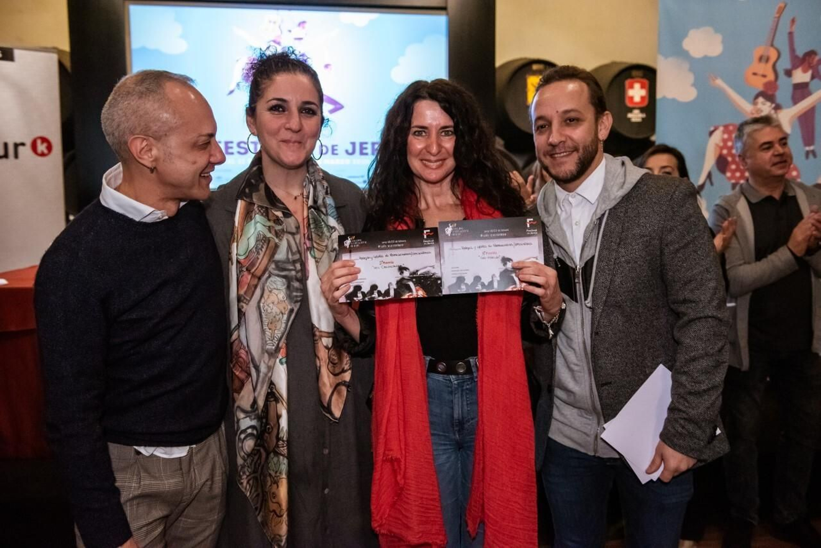 La coreógrafa María José Jerónimo  muestra los dos premiso cosechados en Jerez.