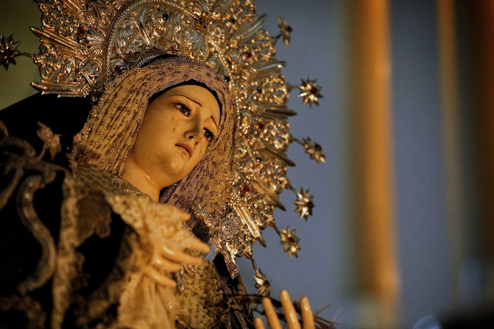 Las imágenes de la Soledad en la Semana Santa de San Fernando 2024
