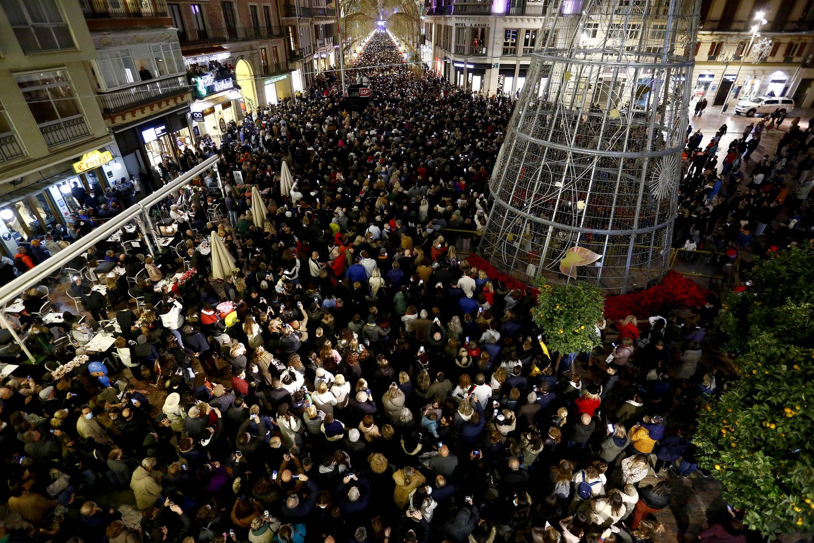 Las luces de Navidad vuelven a brillar en Málaga