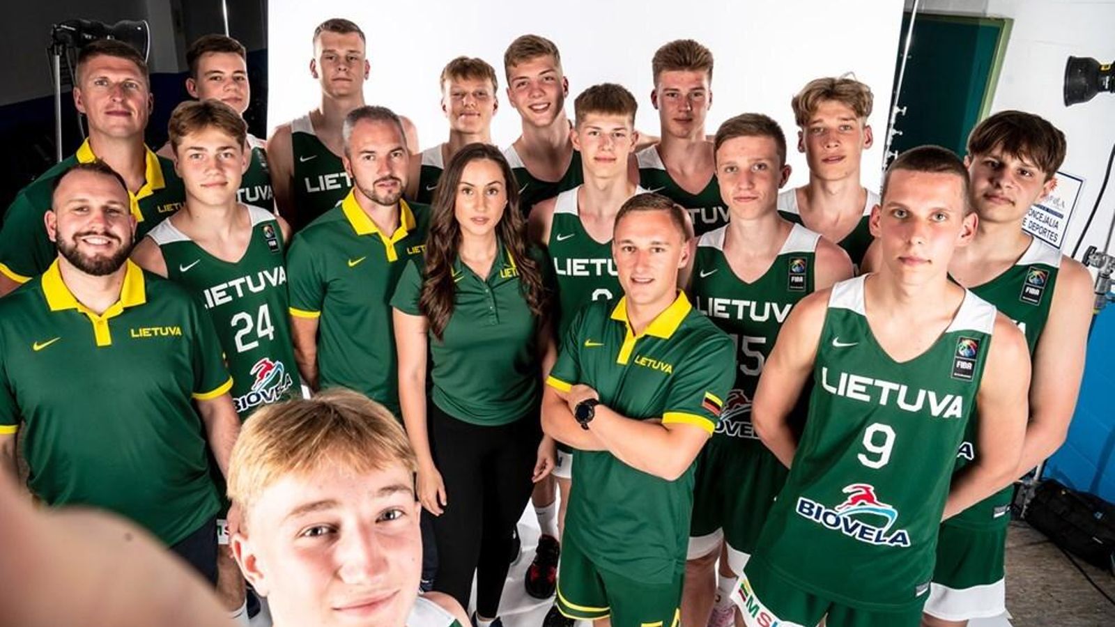 Los jugadores de Lituania.
