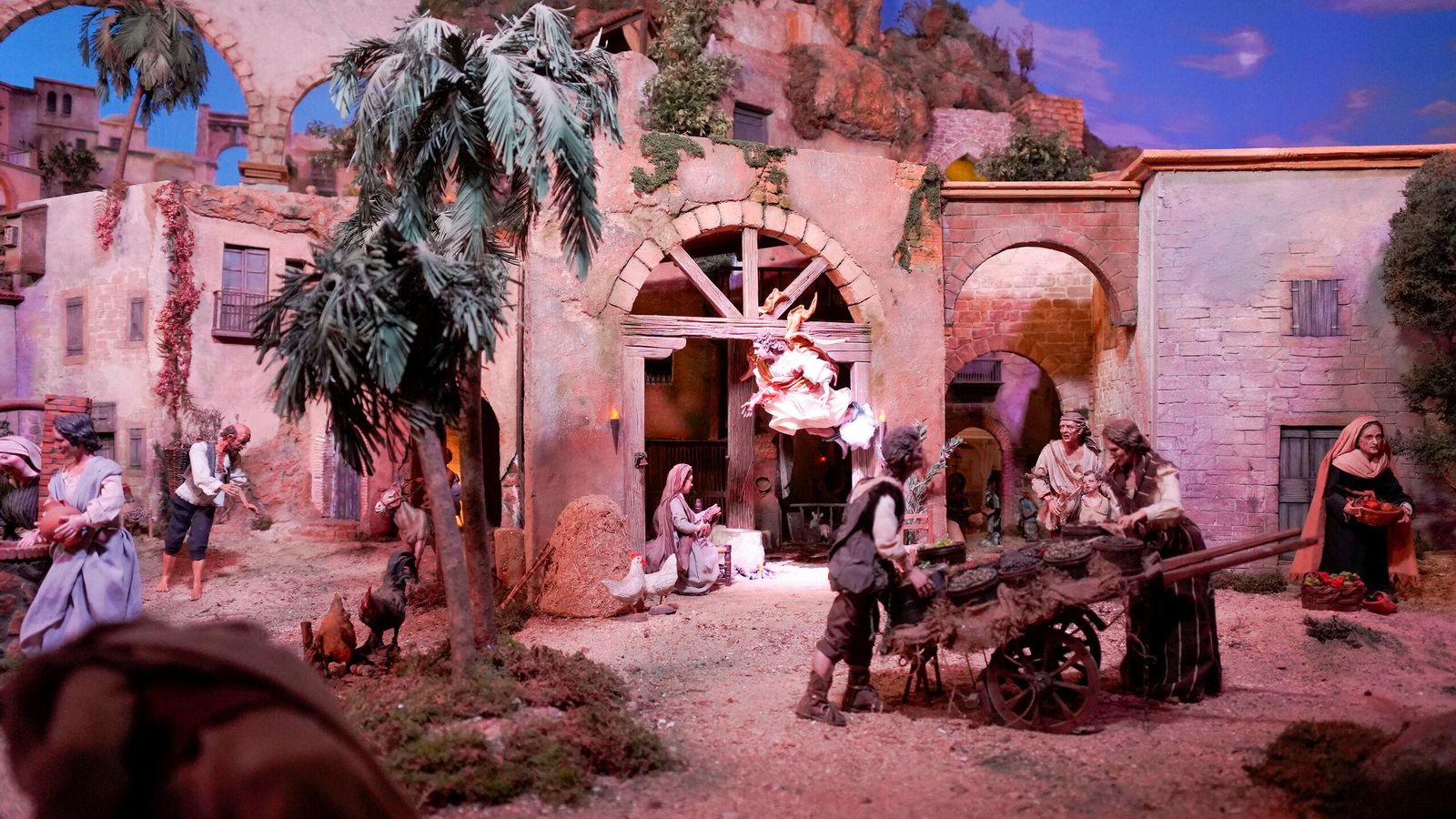 La escena de la Anunciación a María