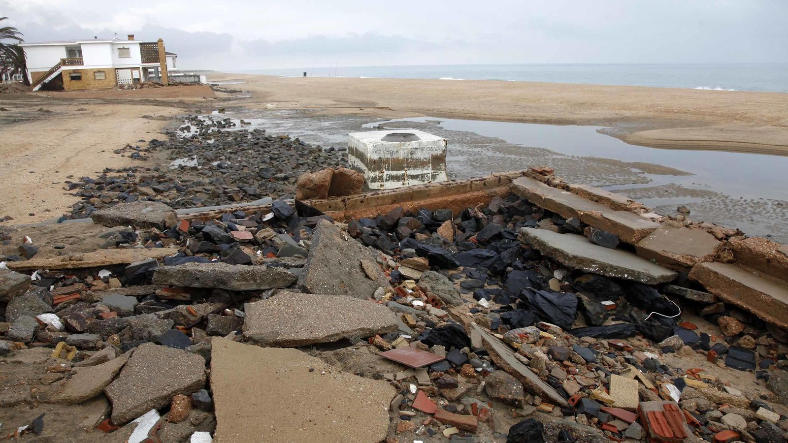 Estado de las playas afectadas por los temporales del pasado mes de febrero