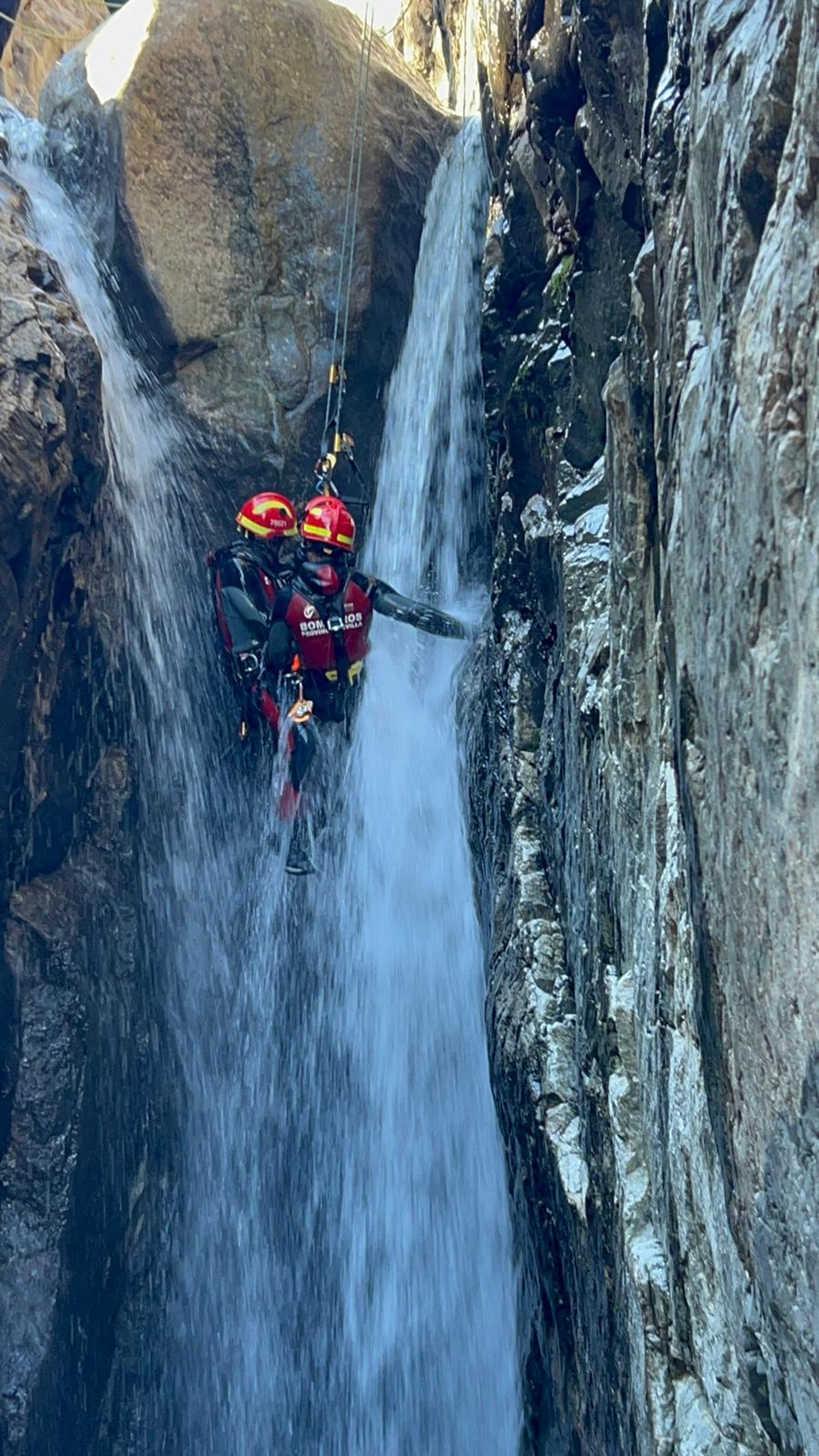 Curso de rescate en medio natural de bomberos