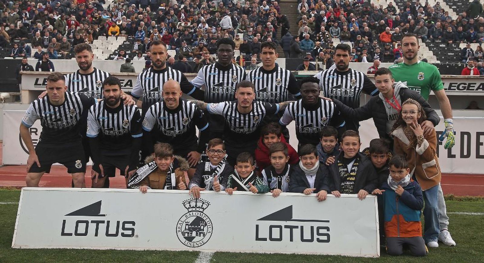 Formación de la Balona, el pasado domingo ante el San Fernando