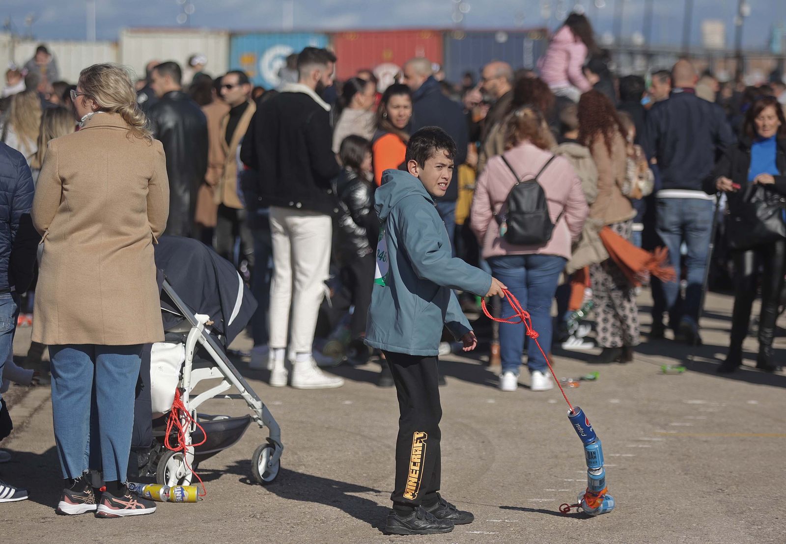 Fotos del arrastre de latas en Algeciras