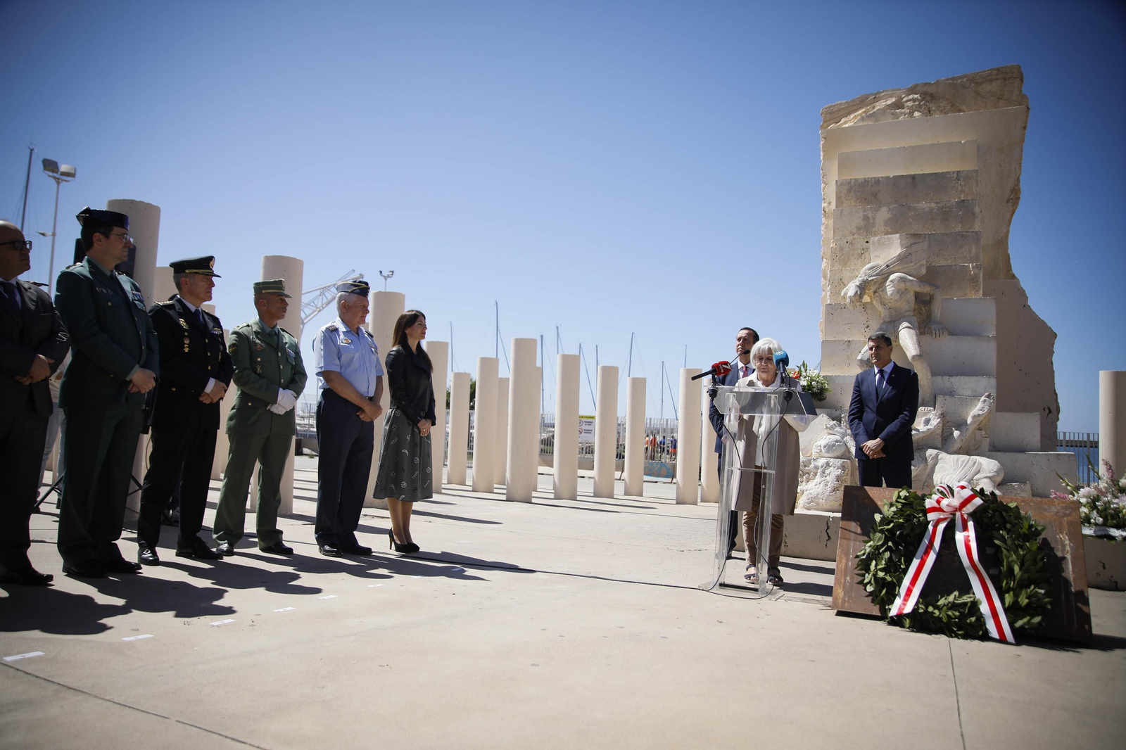 Acto de conmemoración a las víctimas del campo de concentración nazi de Mathausen, en imágenes
