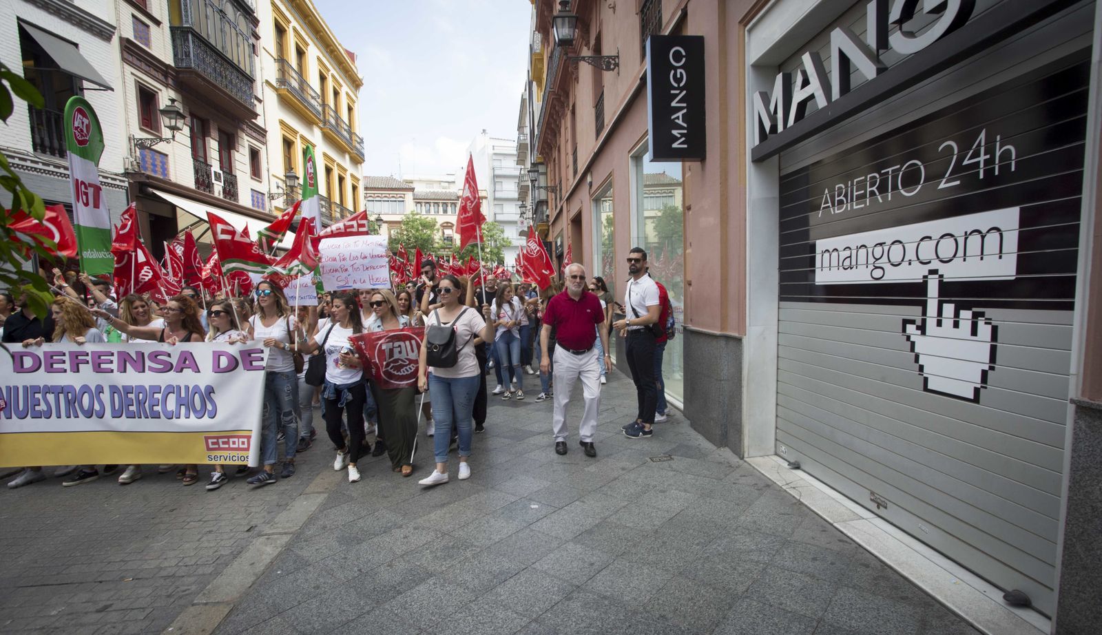 Las imágenes de la huelga del Comercio