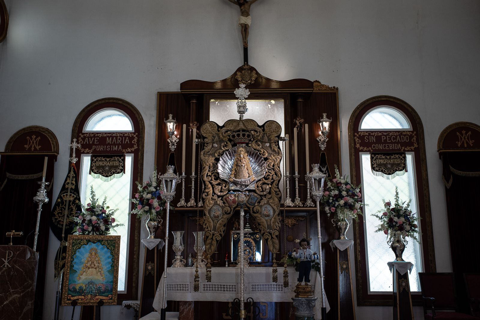 Imágenes de los preparativos de la Hdad de Emigrantes