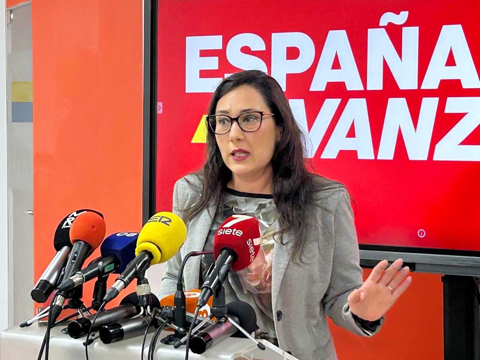 Rocío Arrabal, en una rueda de prensa.