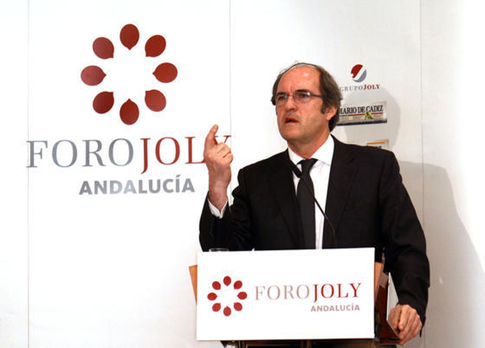 El Presidente del Grupo Joly en en su intervención en el Foro Joly Andalucía celebrado en Málaga.  Foto: migue fernandez
