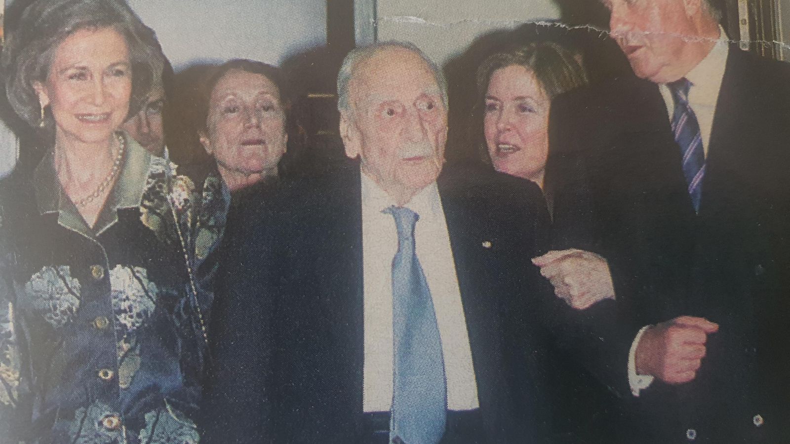 Francisco Ayala, con los Reyes de España Francisco Ayala, con los Reyes de España