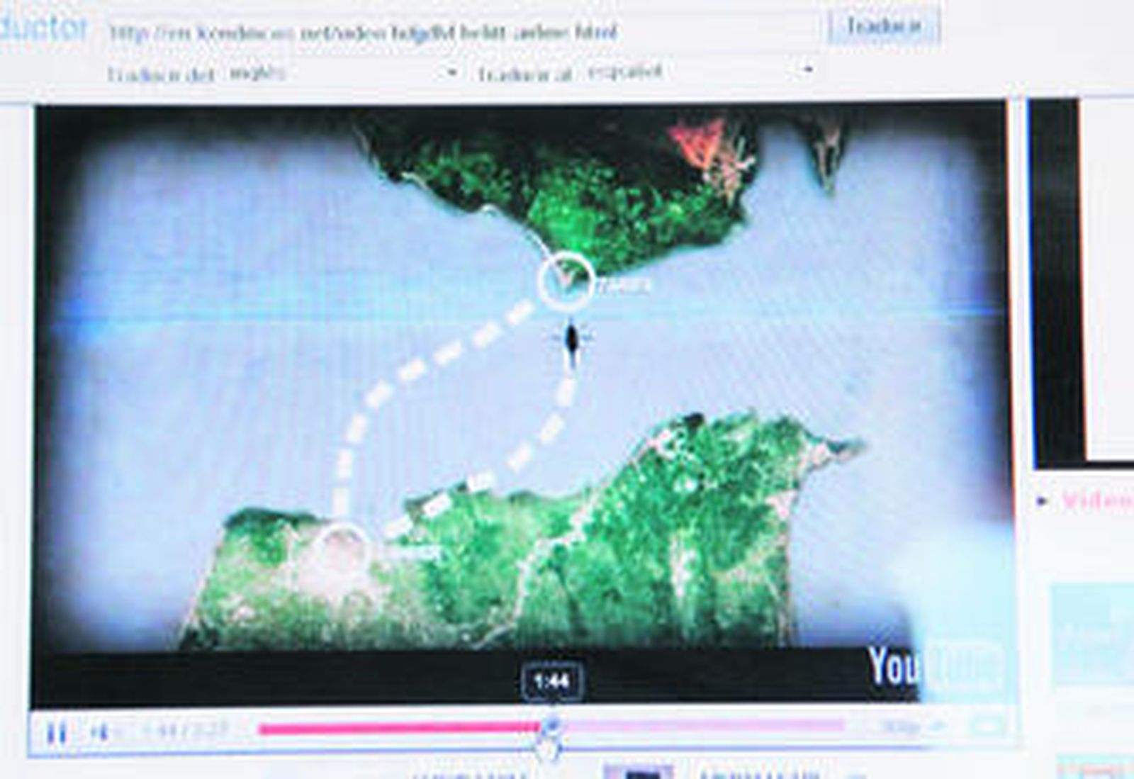 El vídeo promocional de la línea aérea, en internet.
