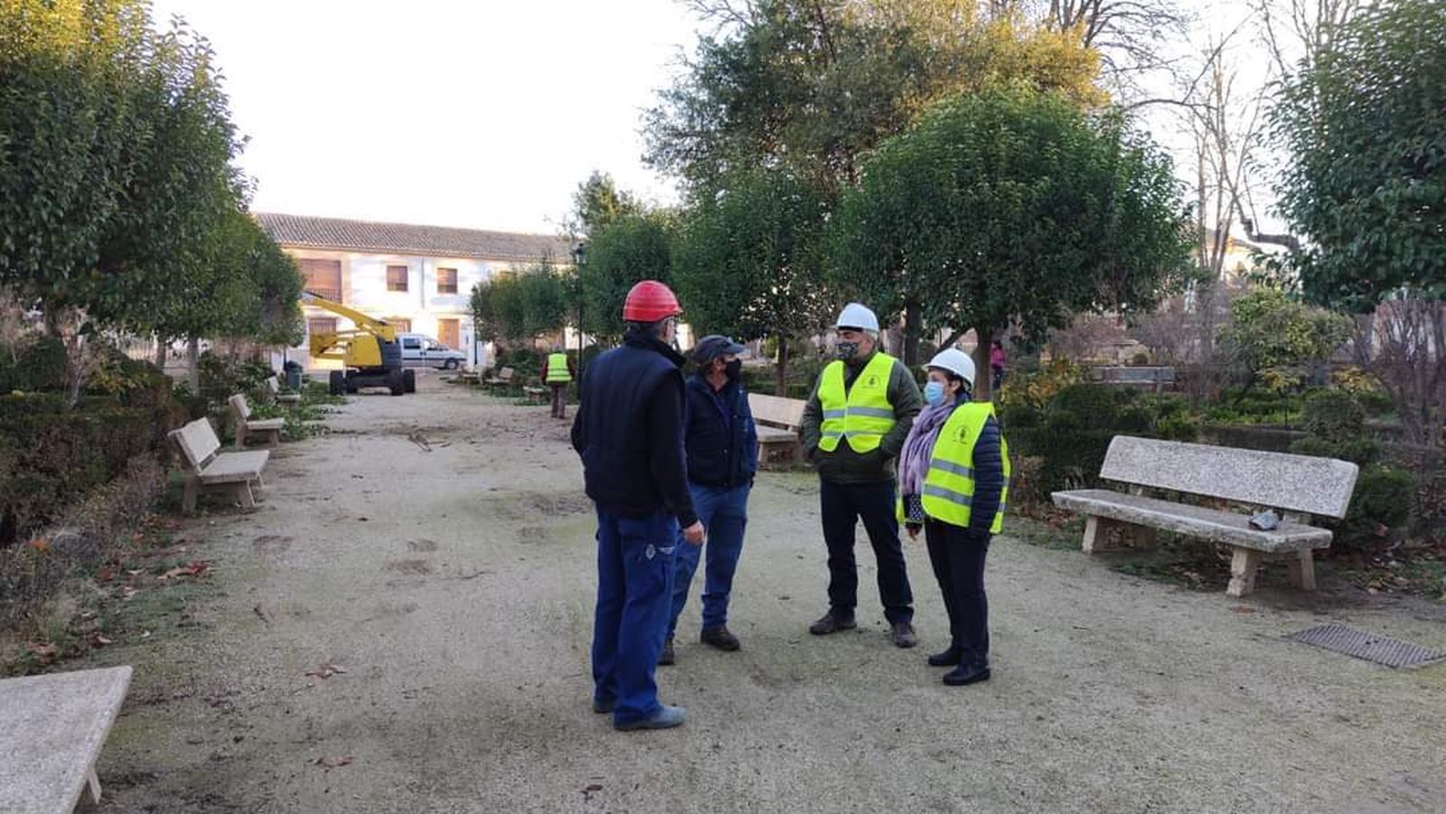 Las obras en el Parque Rodríguez Penalva de Huéscar