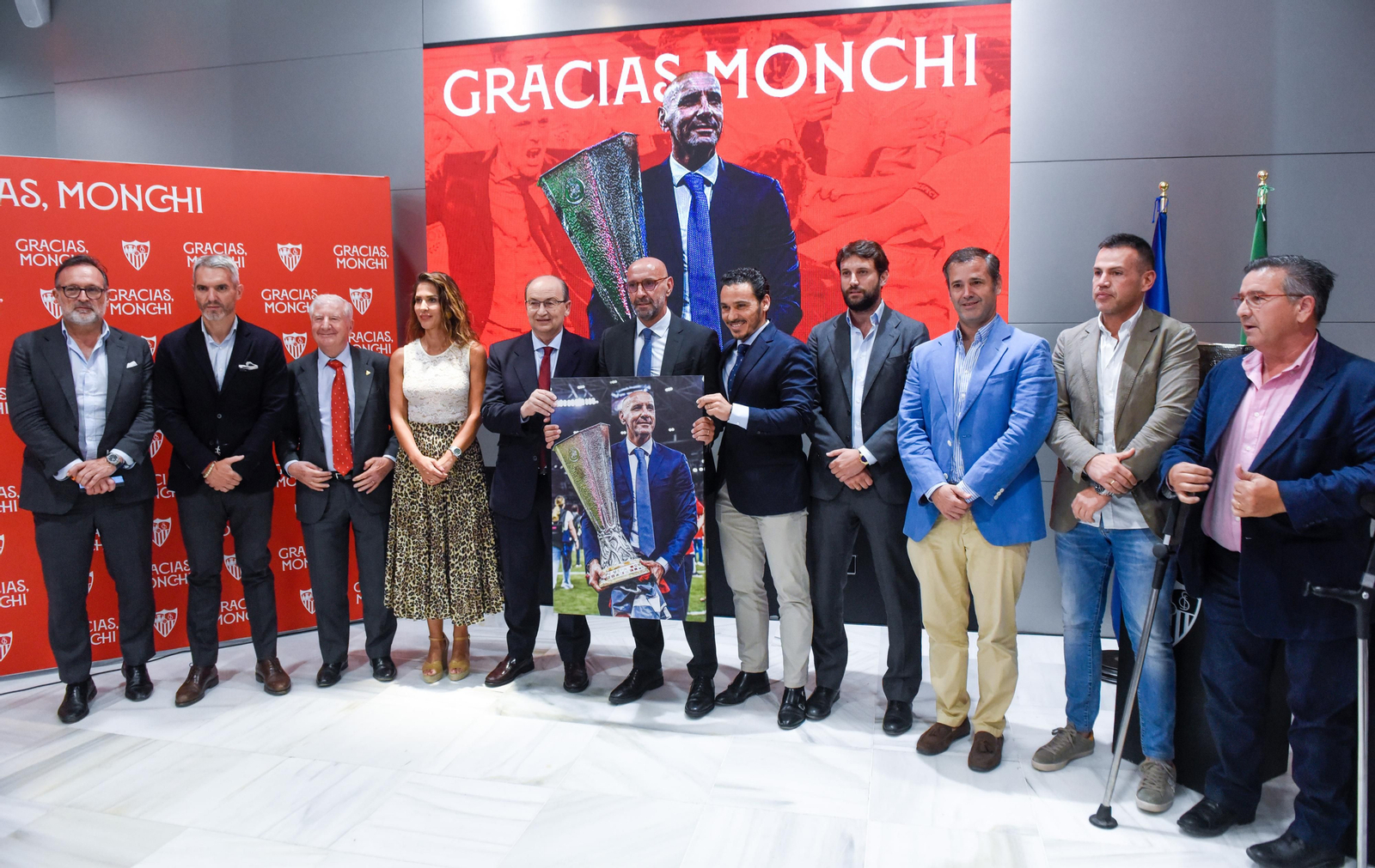 La despedida de Monchi, en imágenes