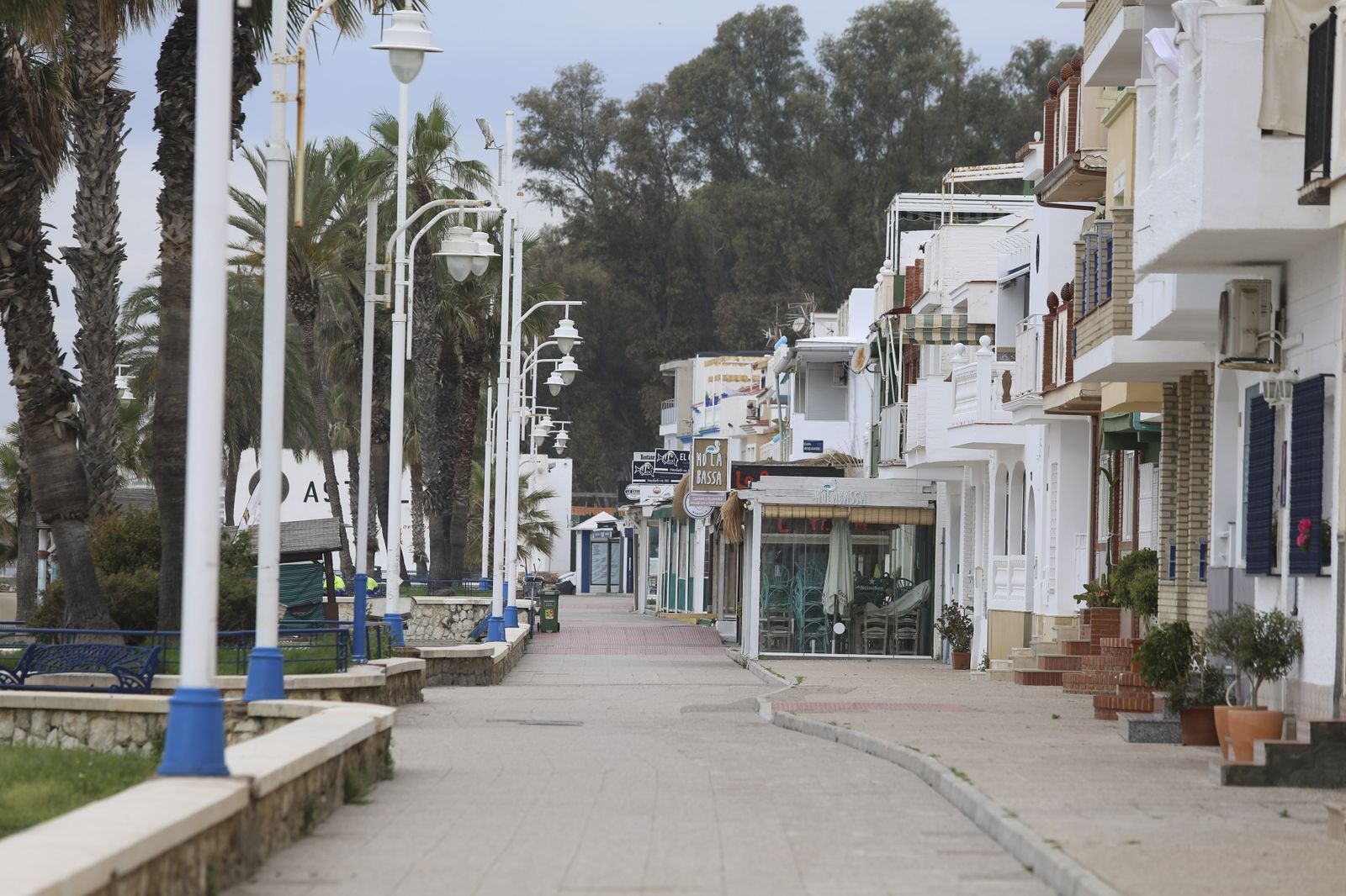 Coronavirus en Málaga: El desierto de Pedregalejo, en fotos